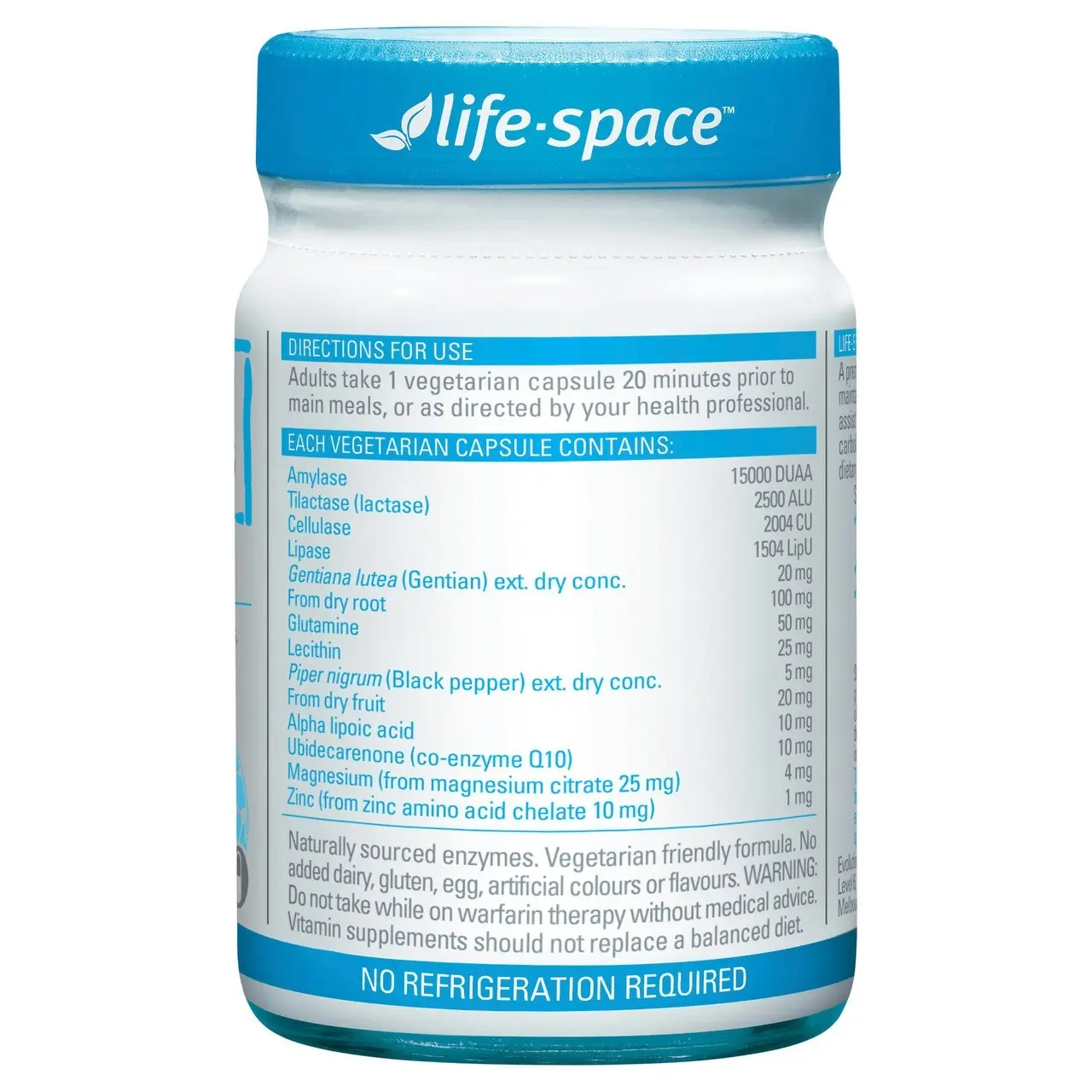 Life-Space Digestive Enzymes 60 Hard Capsules