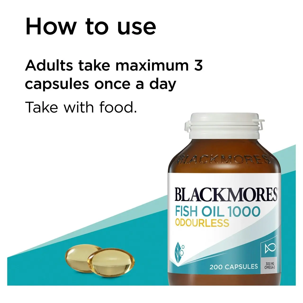 Blackmores Fish Oil 1000 Odourless 200 Capsules