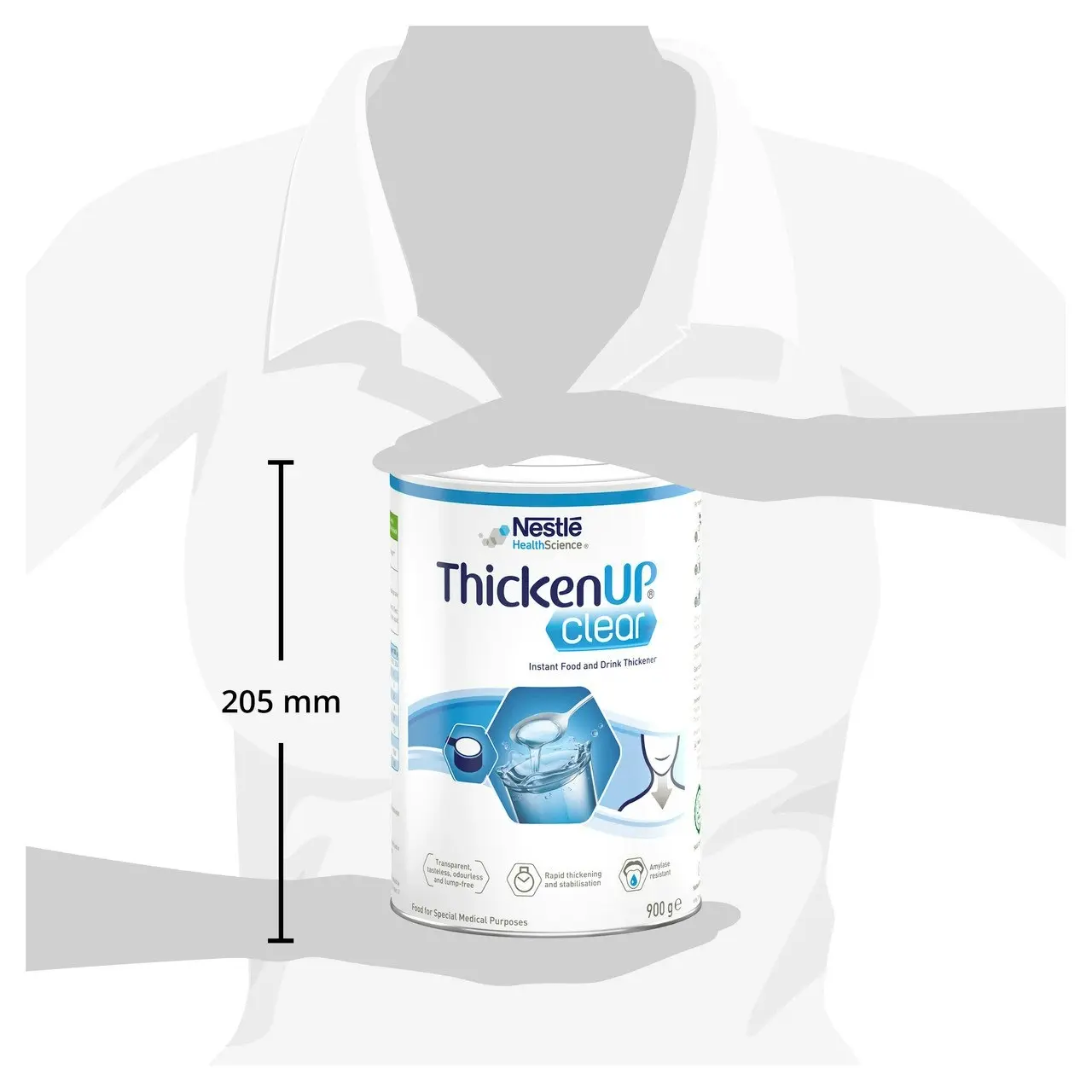 ThickenUp(R) Clear Instant Food and Drink Thickener 900g Can