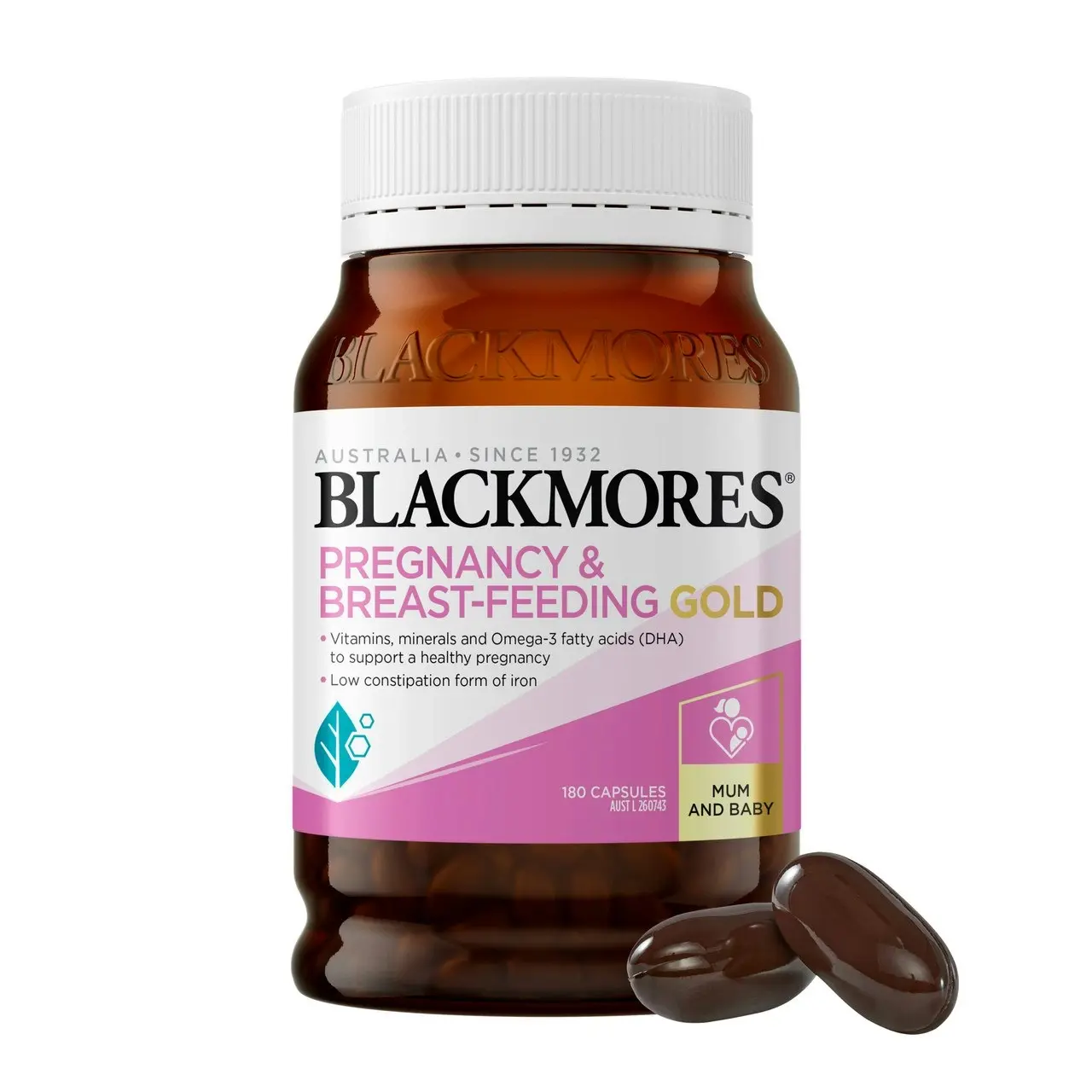 Blackmores Pregnancy and Breast-Feeding Gold 180 Capsules