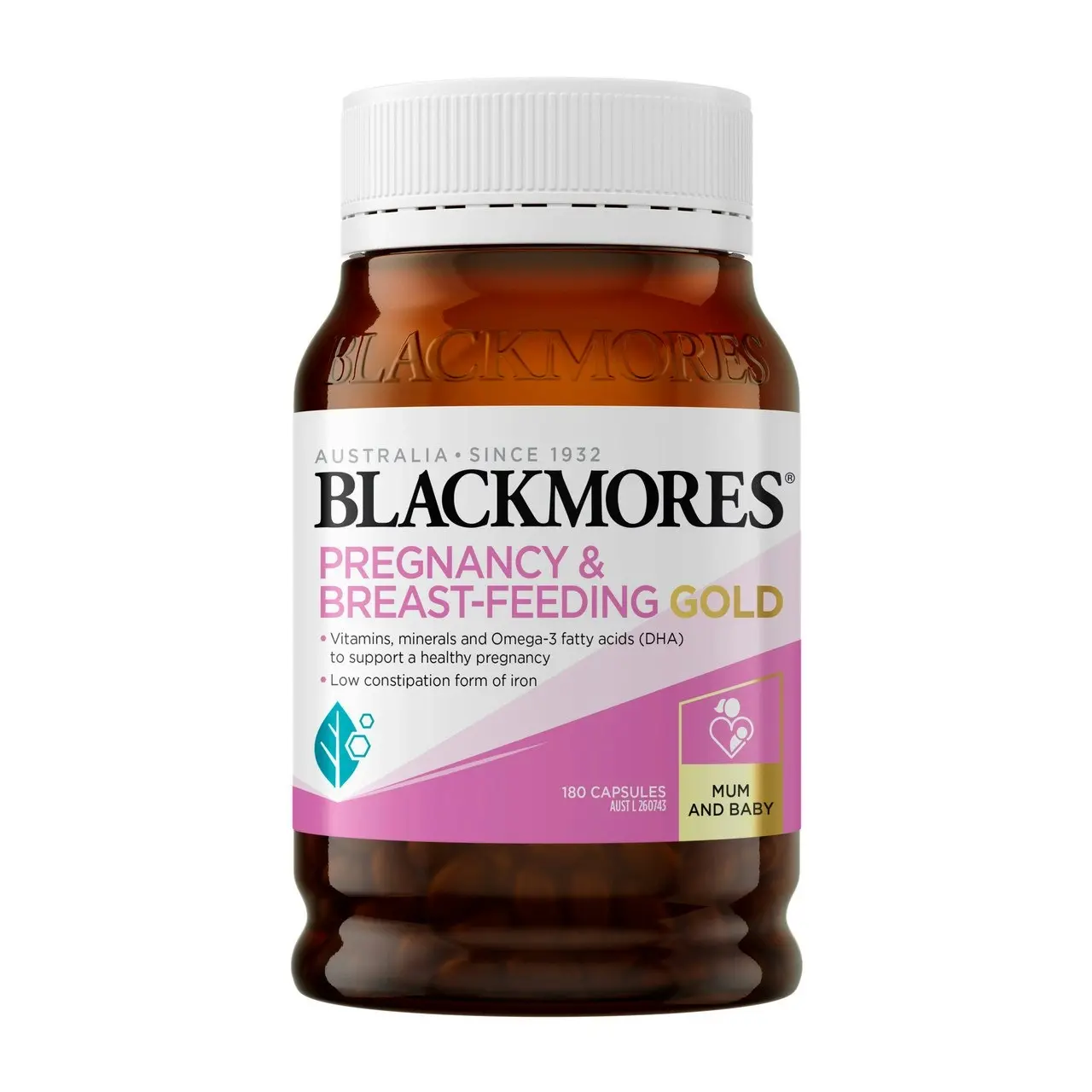 Blackmores Pregnancy and Breast-Feeding Gold 180 Capsules