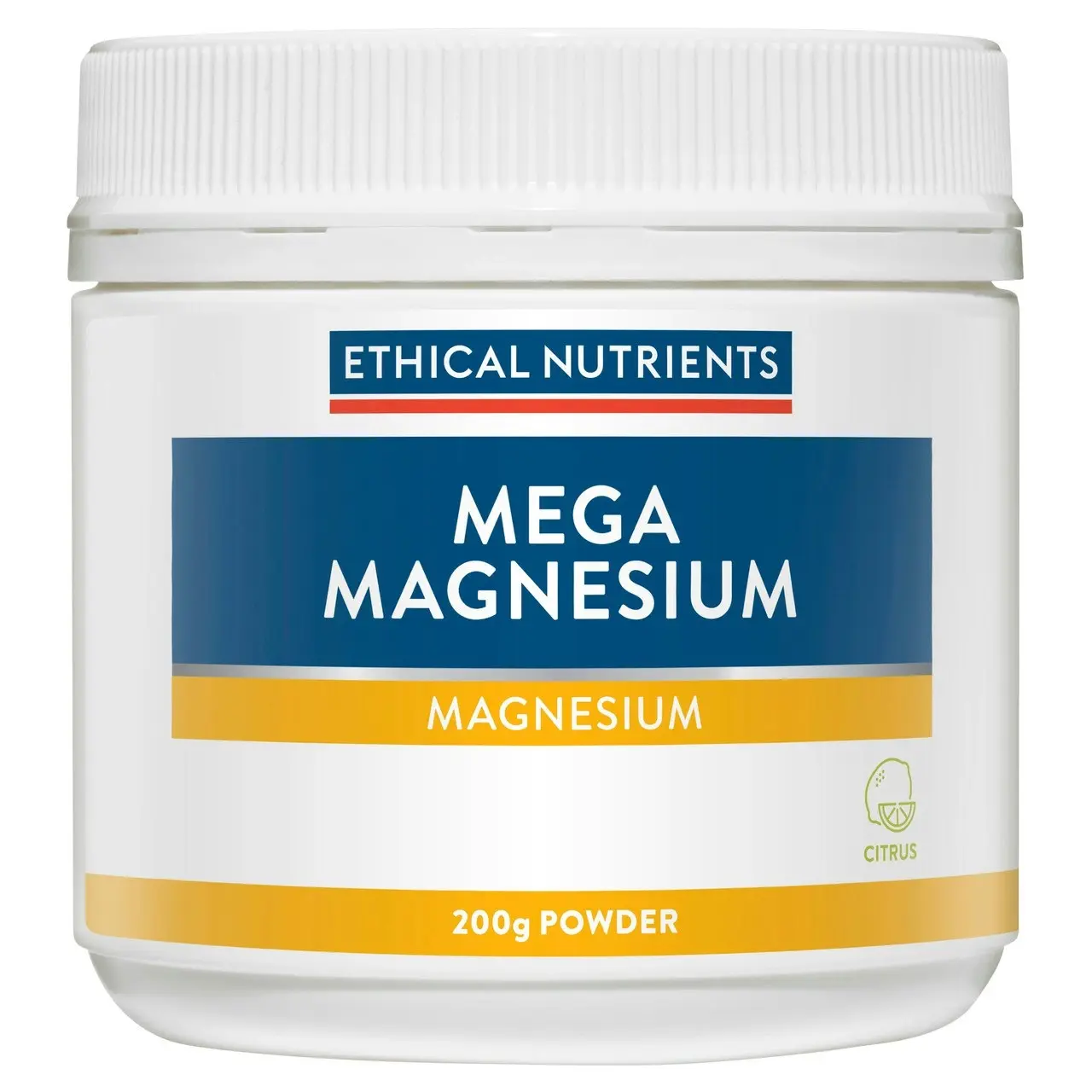 Ethical Nutrients Mega Magnesium 200g Powder Citrus