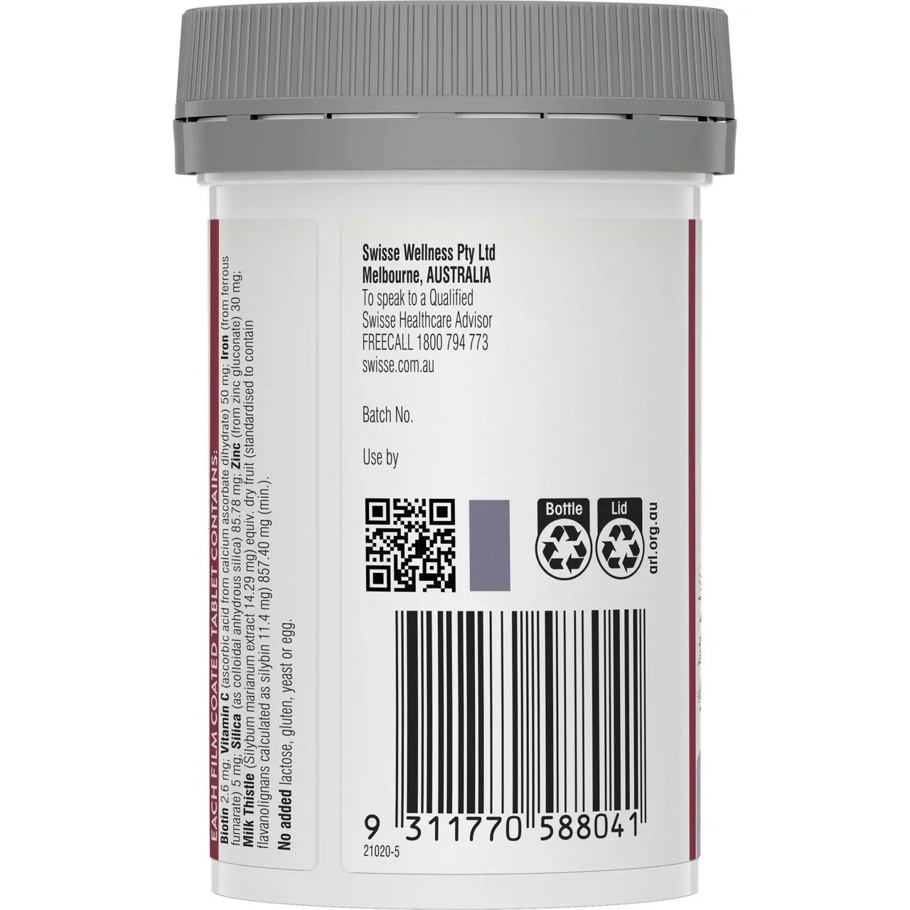 Swisse Beauty Hair Skin Nails+ 60 Tablets