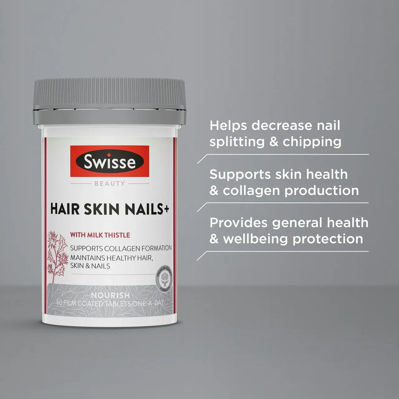 Swisse Beauty Hair Skin Nails+ 60 Tablets