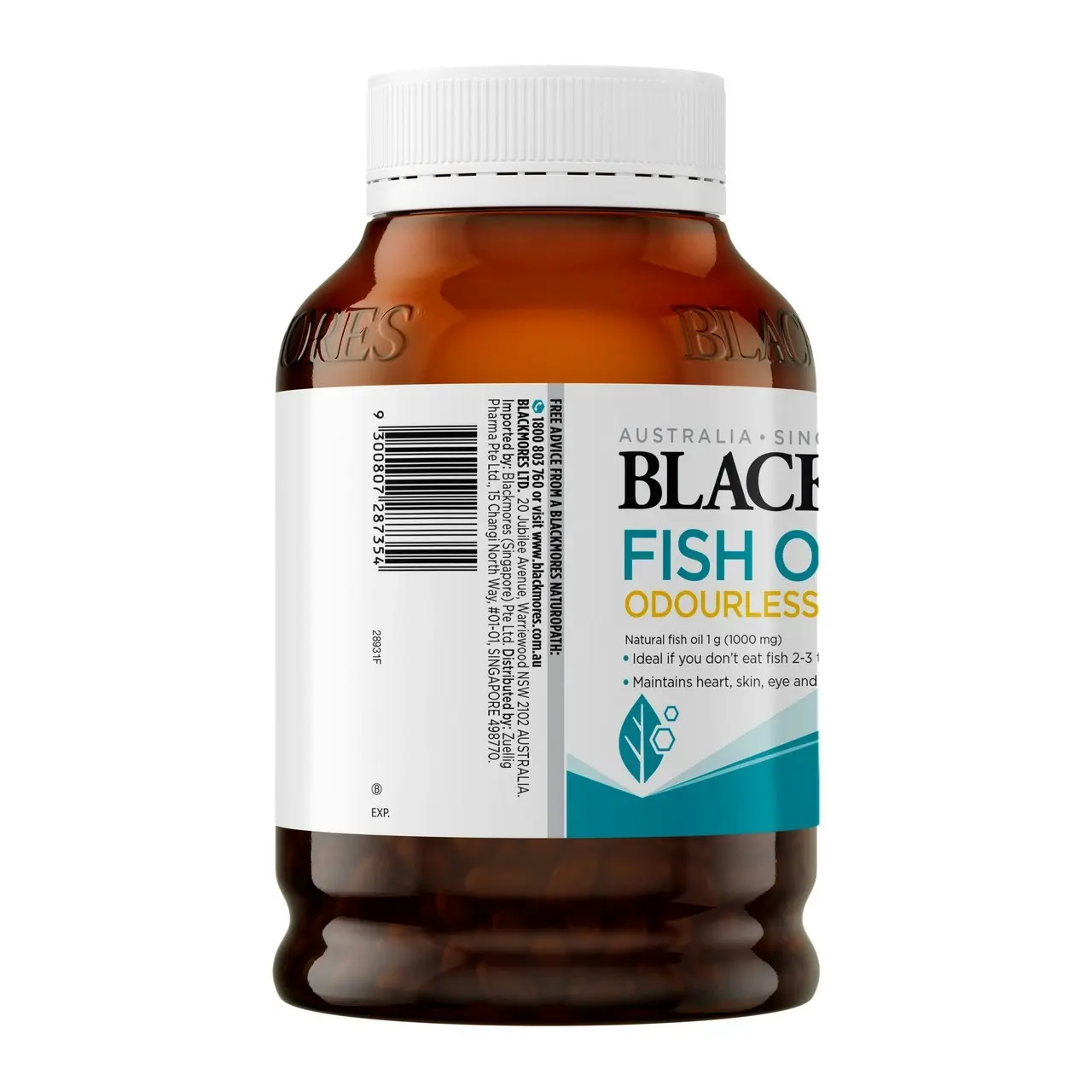 Blackmores Fish Oil Odourless 1000 400 Capsules