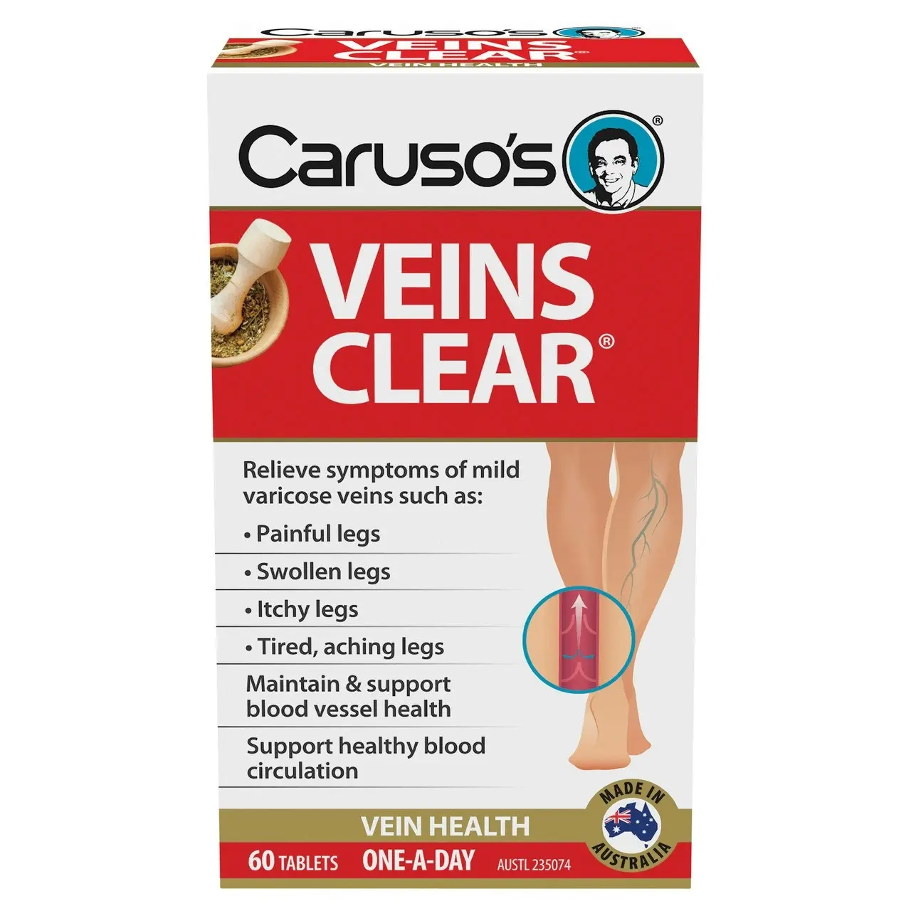 Caruso's Veins Clear(R) 60 Tablets