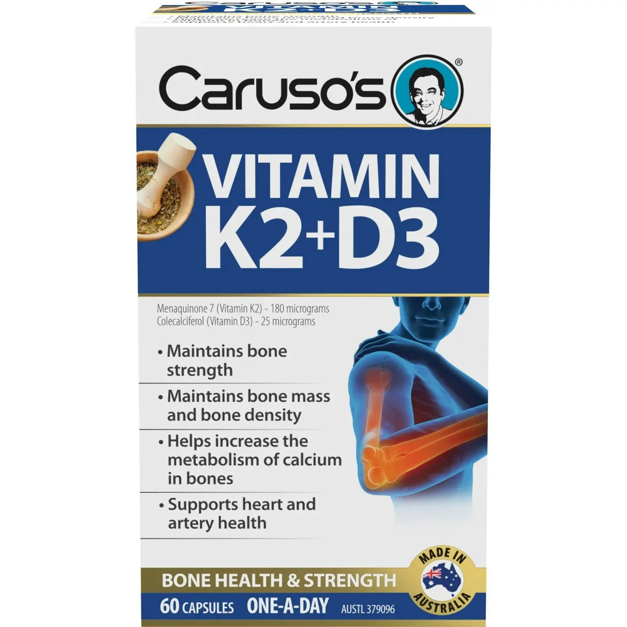 Caruso's Vitamin K2+D3 60s