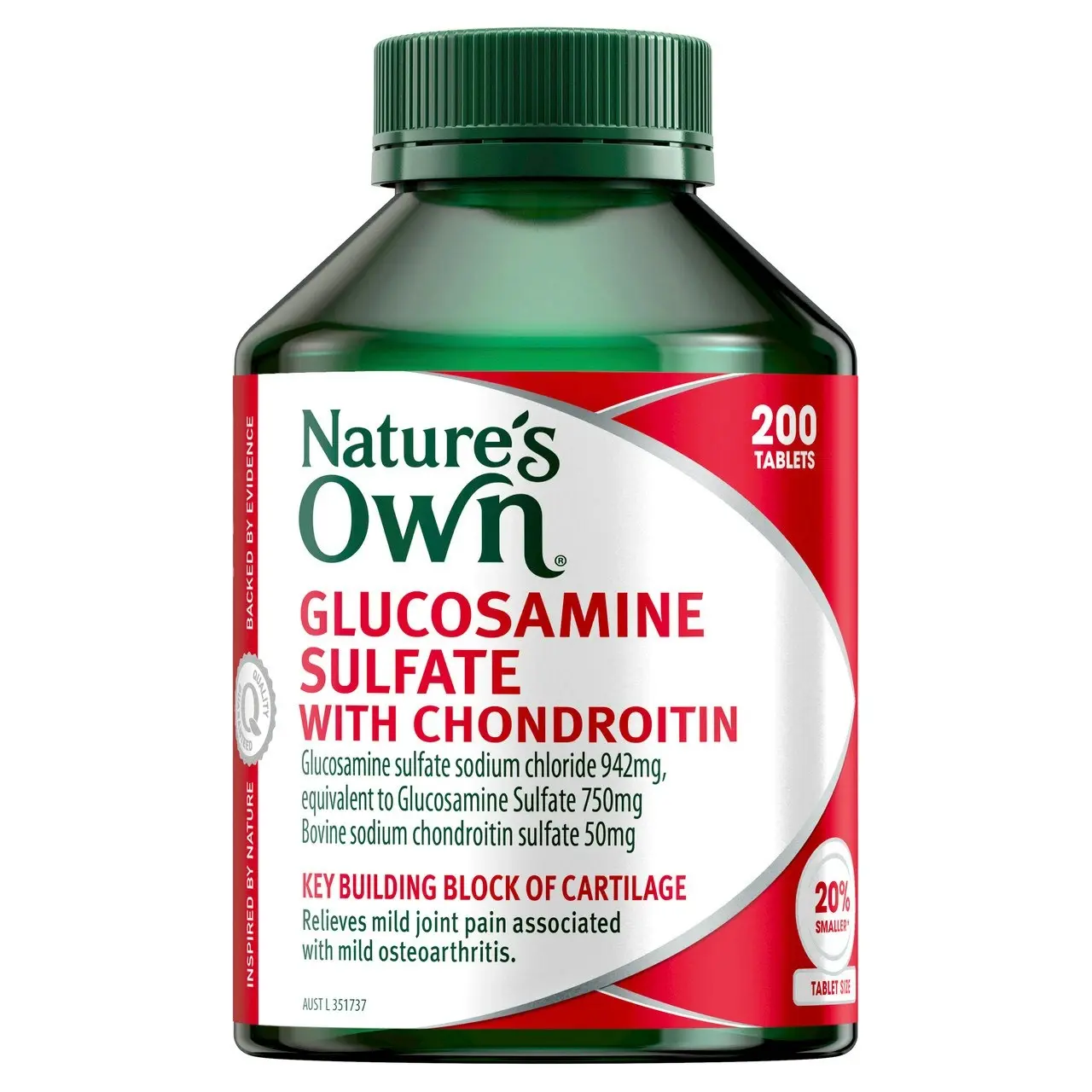 Nature's Own Glucosamine Sulfate with Chondroitin 200 Tablets