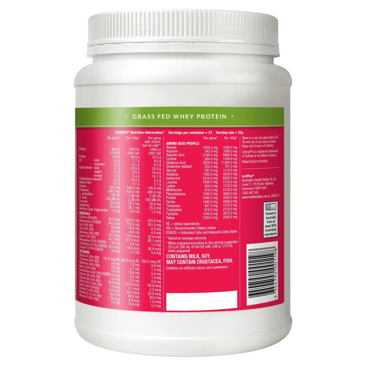 IsoWhey Strawberry Smoothie 672g