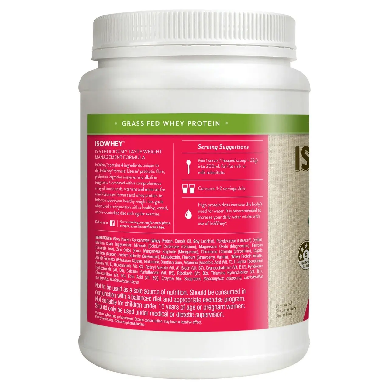 IsoWhey Strawberry Smoothie 672g