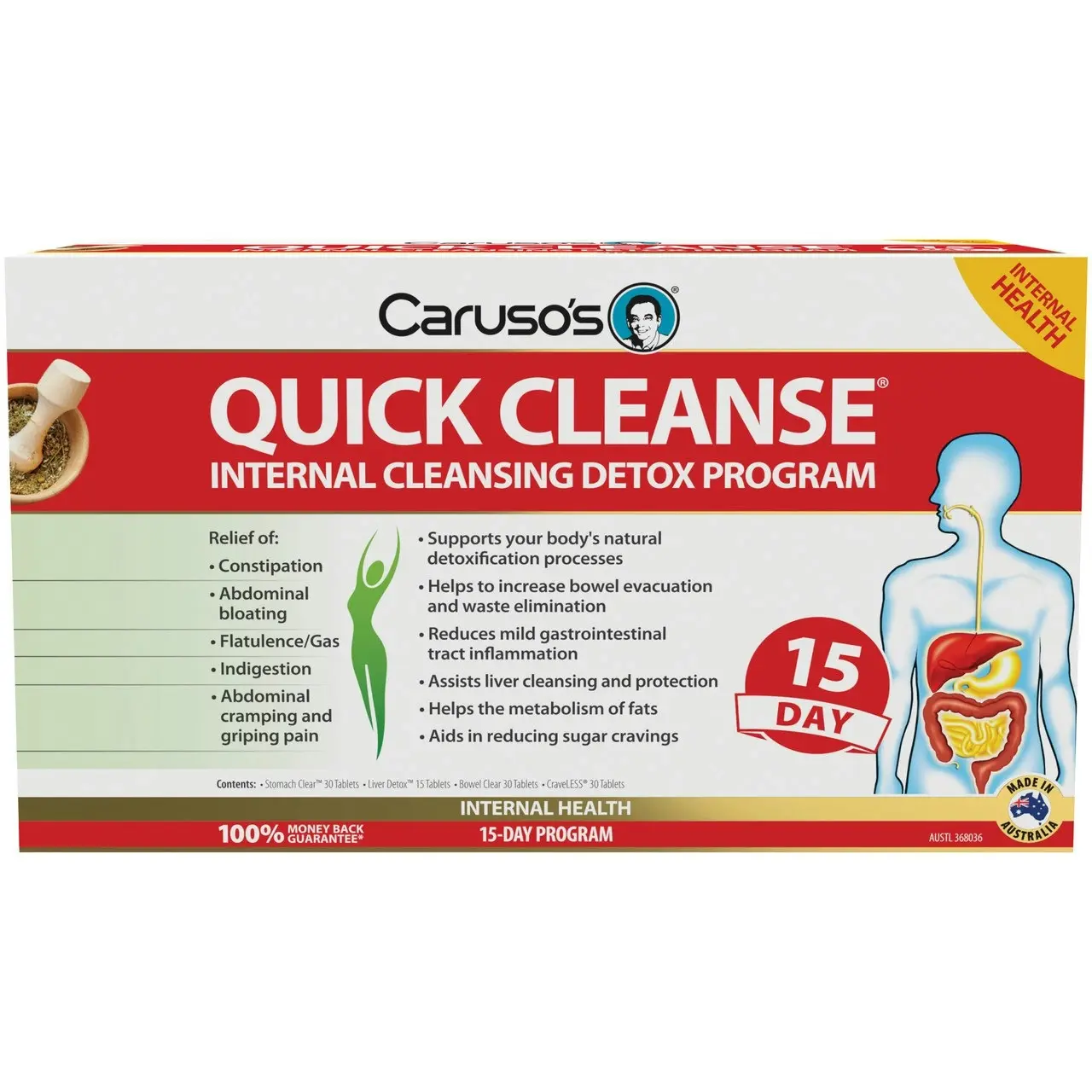 Caruso's Quick Cleanse(R) Internal Cleansing Detox 15-Day Program