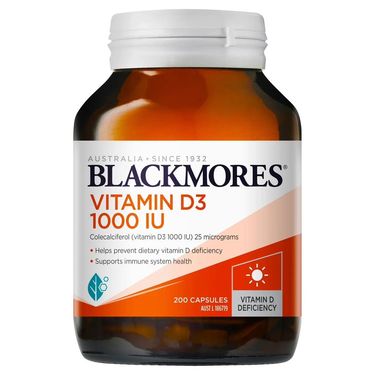 Blackmores Vitamin D3 1000 IU 200 Capsules