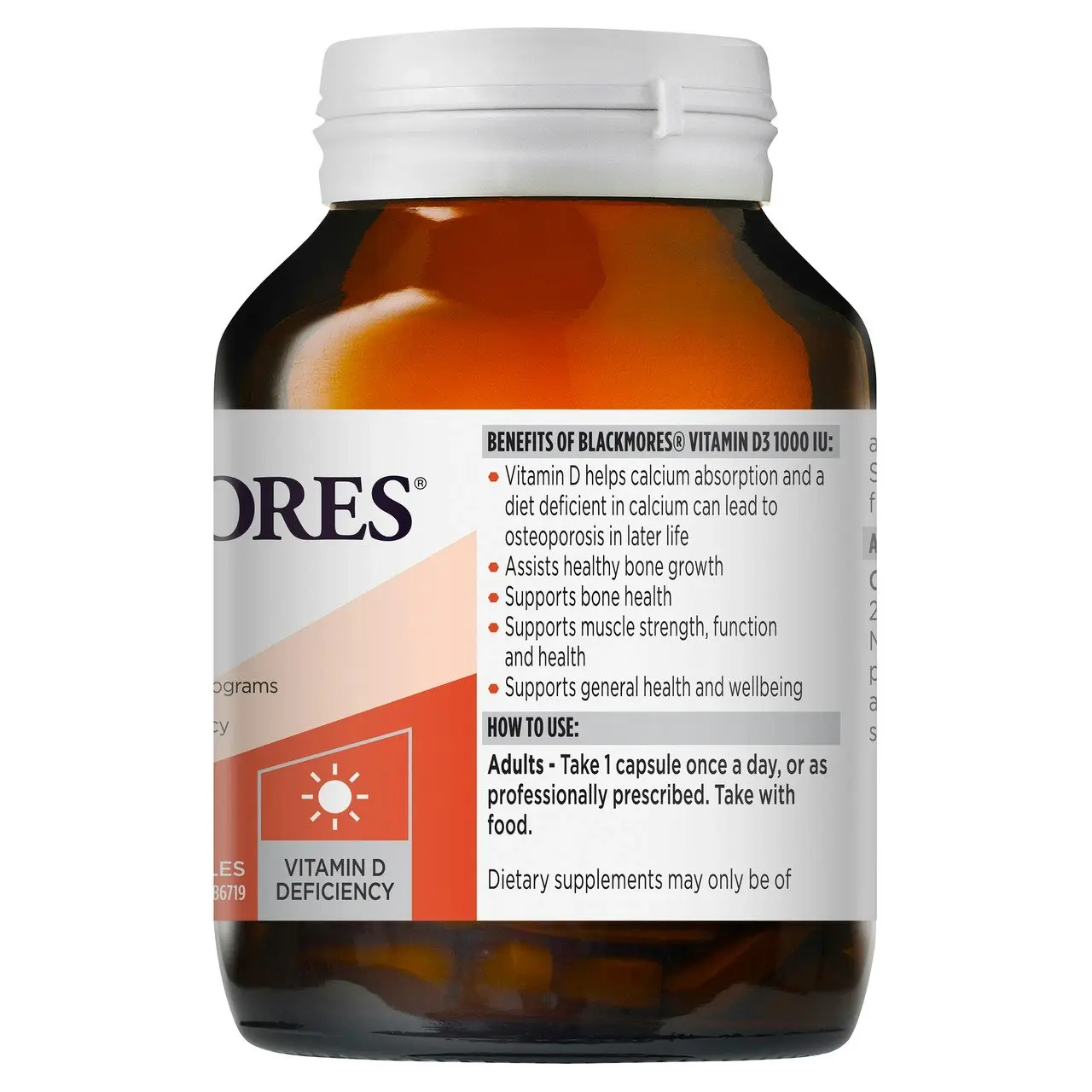 Blackmores Vitamin D3 1000 IU 200 Capsules