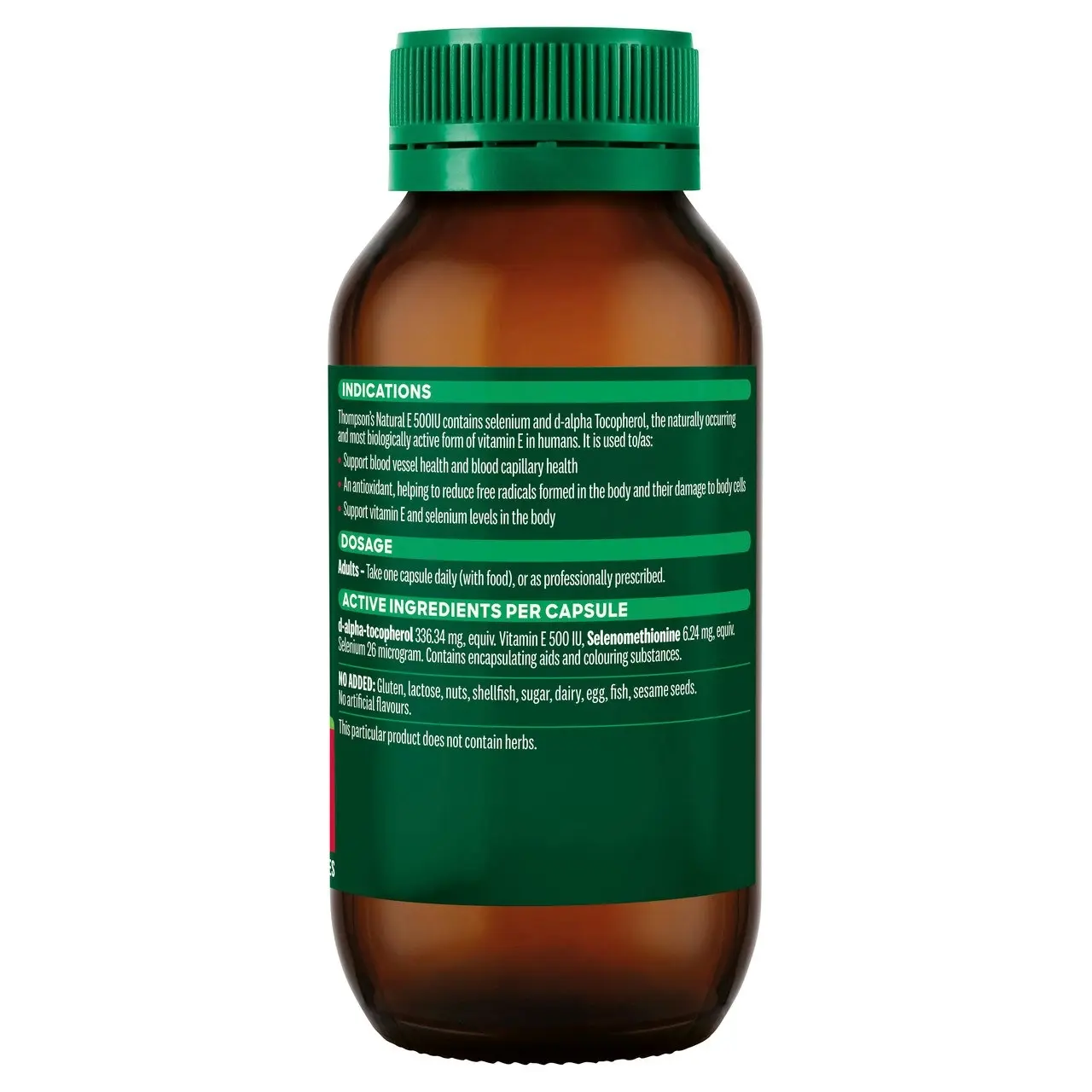 Thompson's Natural E 500IU 100 Capsules