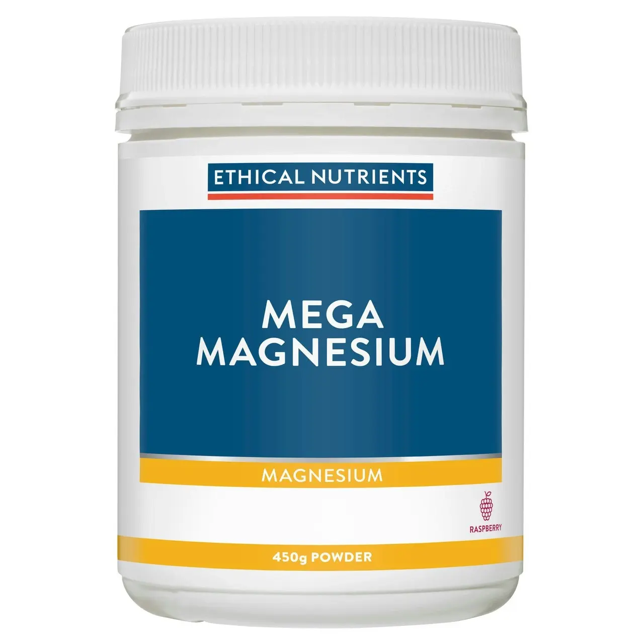 Ethical Nutrients Mega Magnesium 450g Powder Raspberry