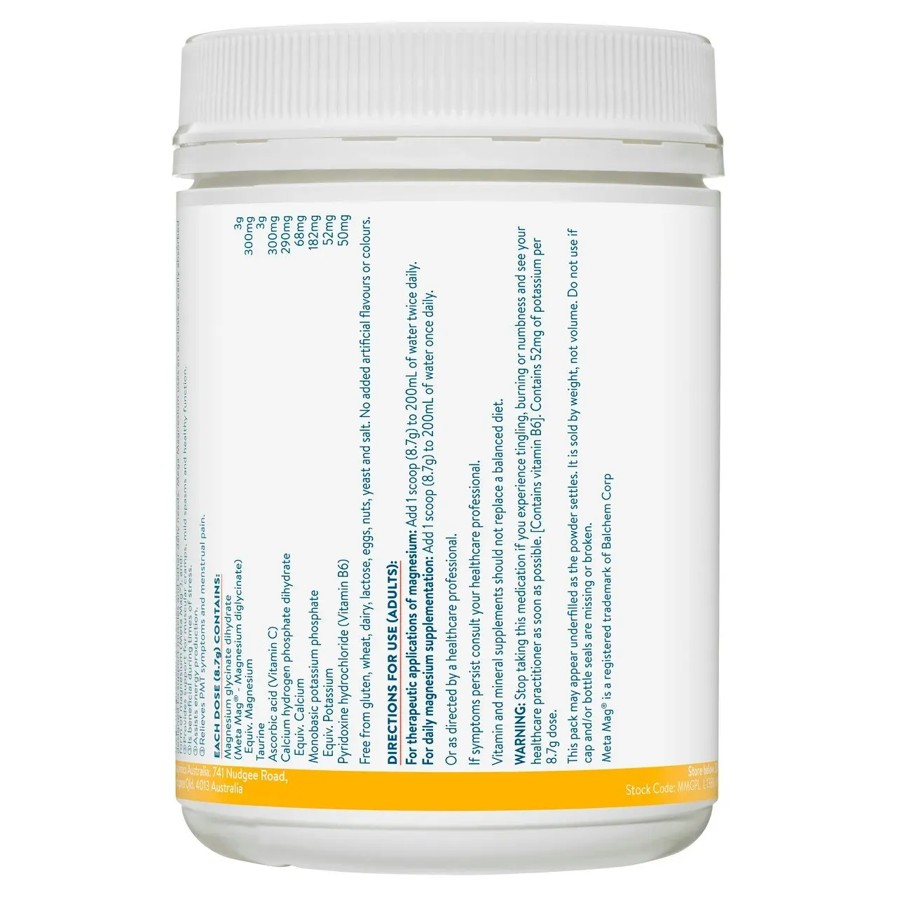 Ethical Nutrients Mega Magnesium 450g Powder Raspberry