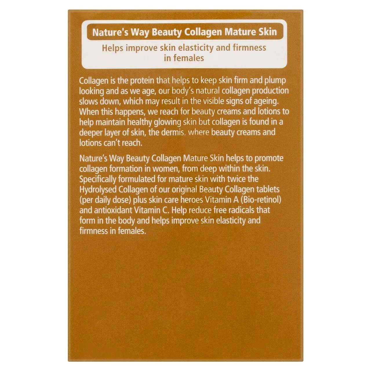 Nature's Way Beauty Collagen Mature Skin 120 Tablets