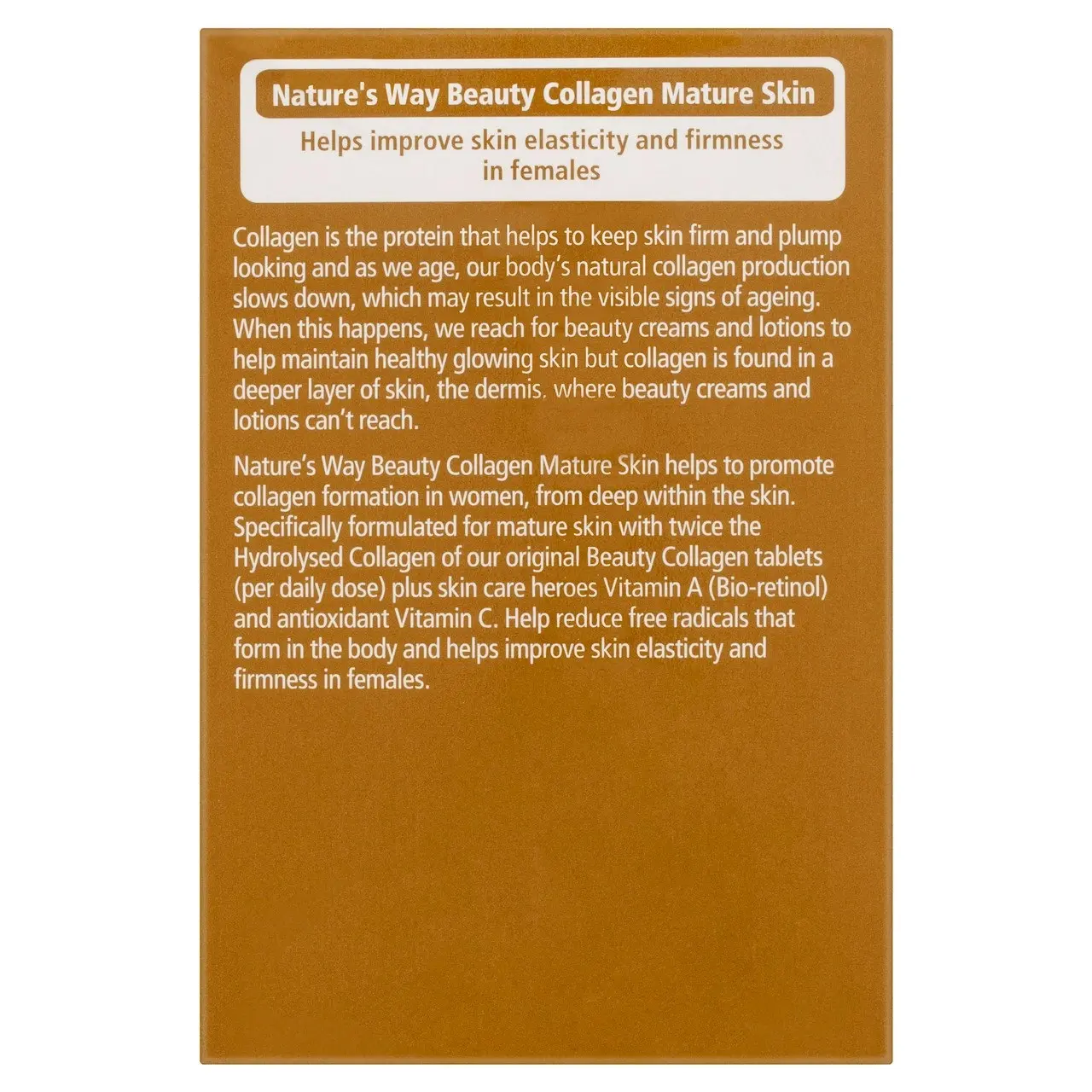 Nature's Way Beauty Collagen Mature Skin 120 Tablets