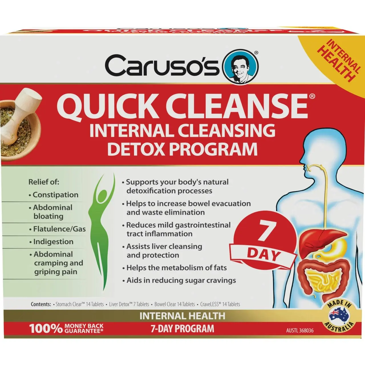 Caruso's Quick Cleanse(R) Internal Cleansing Detox 7-Day Program