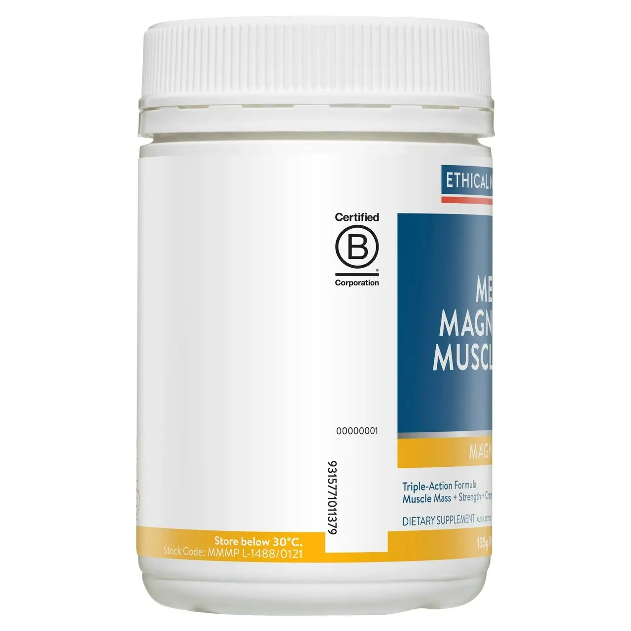 Ethical Nutrients Mega Magnesium Muscle Plus 135g