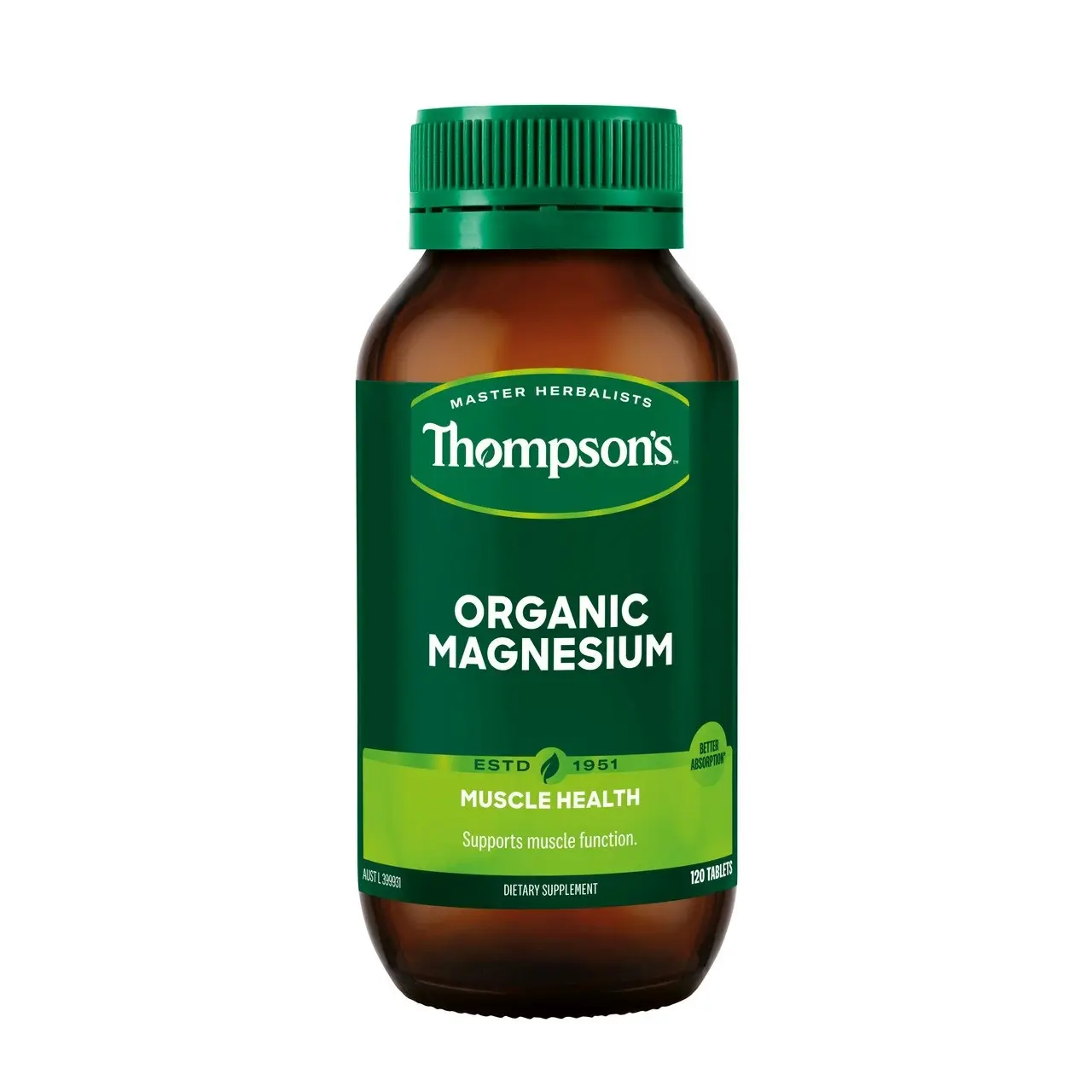 Thompson's Organic Magnesium 120 tabs