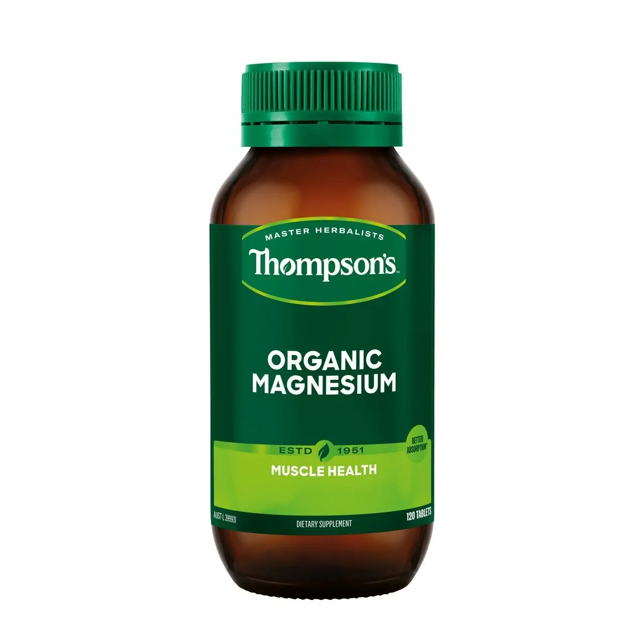 Thompson's Organic Magnesium 120 tabs