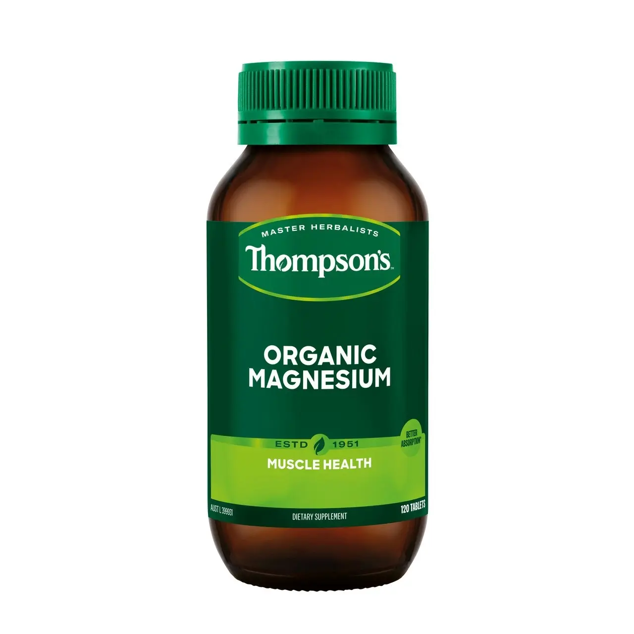 Thompson's Organic Magnesium 120 tabs