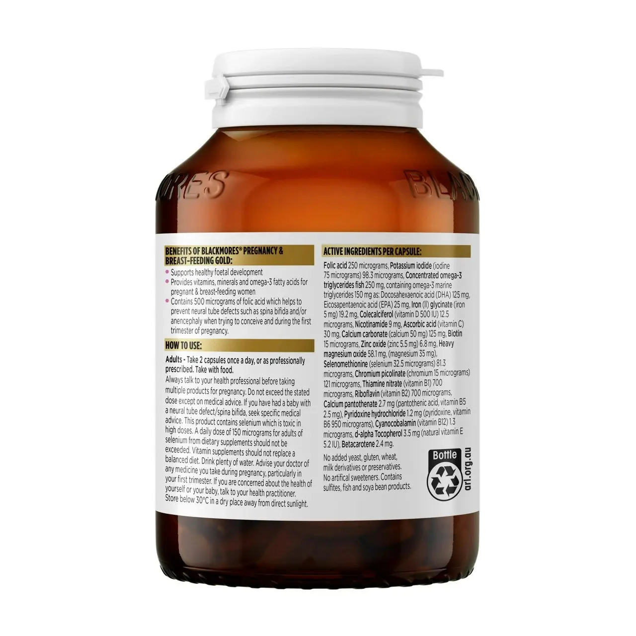 Blackmores Pregnancy and Breast-Feeding Gold 120 Capsules