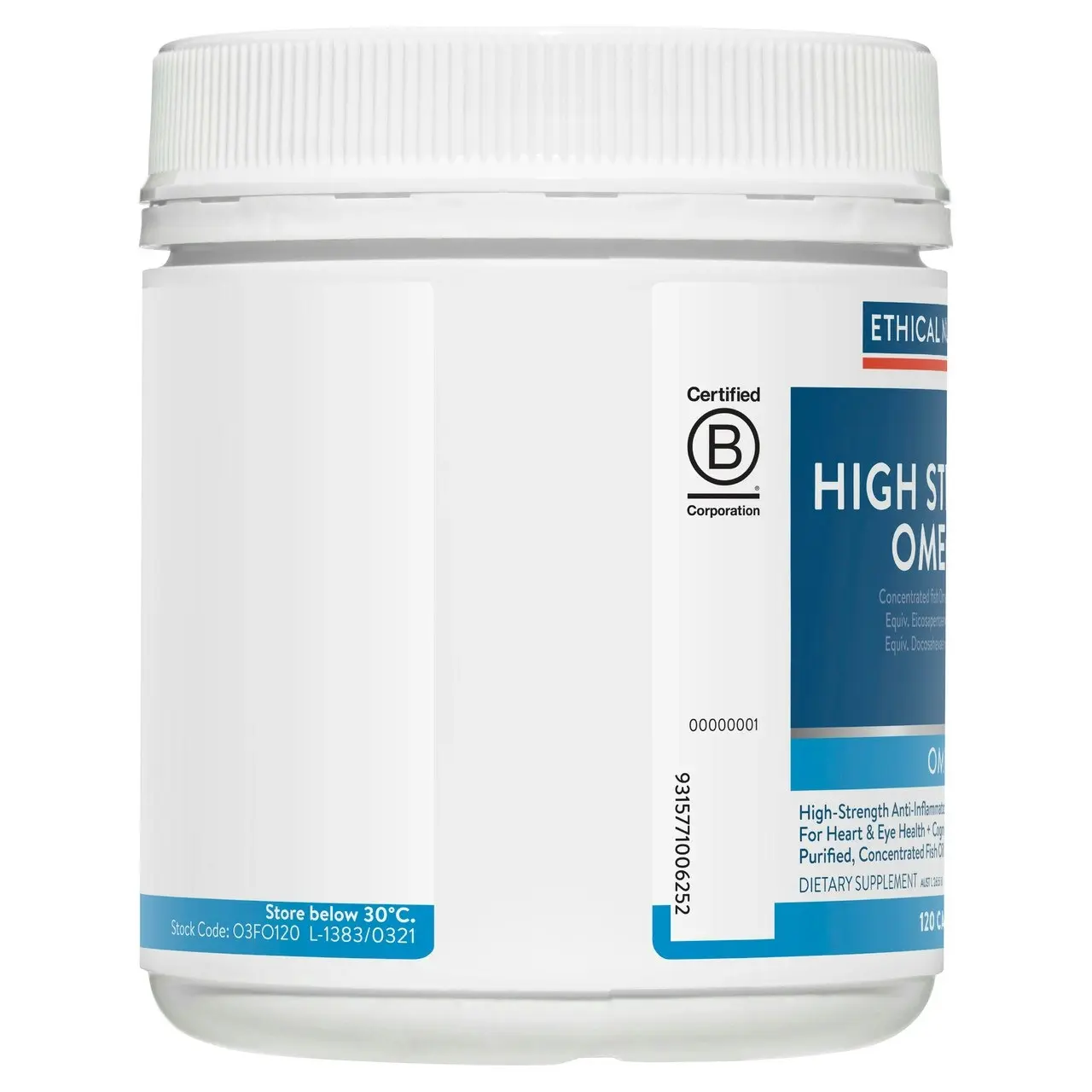 Ethical Nutrients High Strength Omega-3 120 Capsules