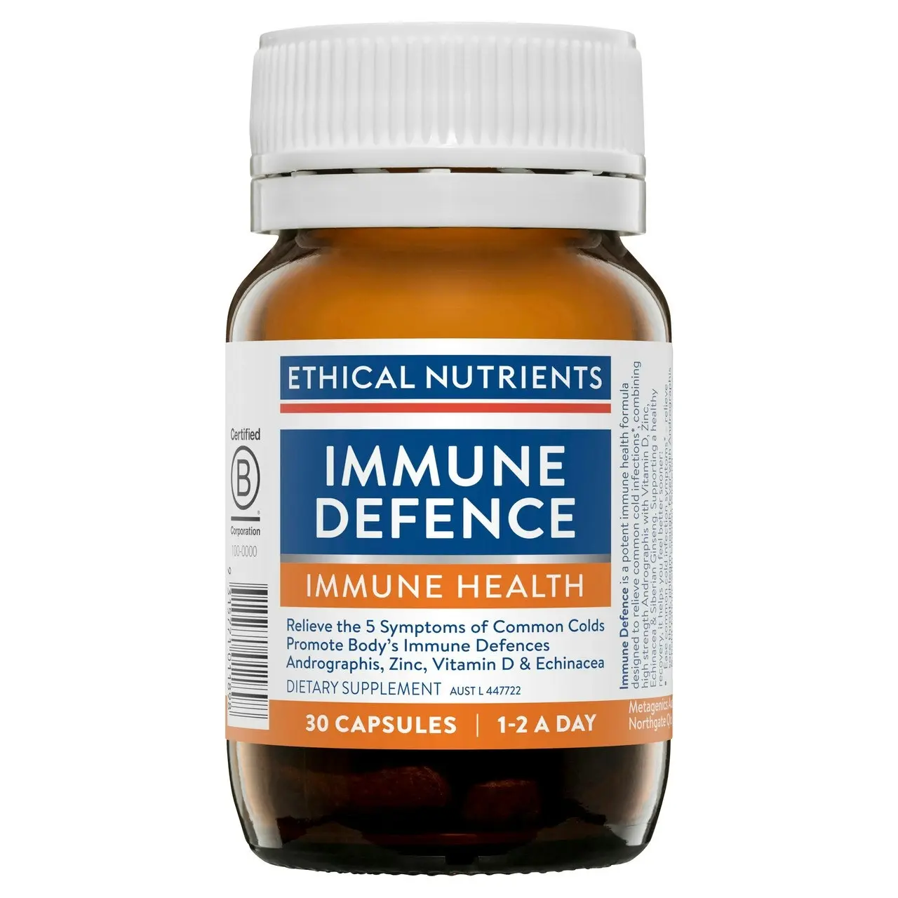 Ethical Nutrients Immune Defence 30 Capsules