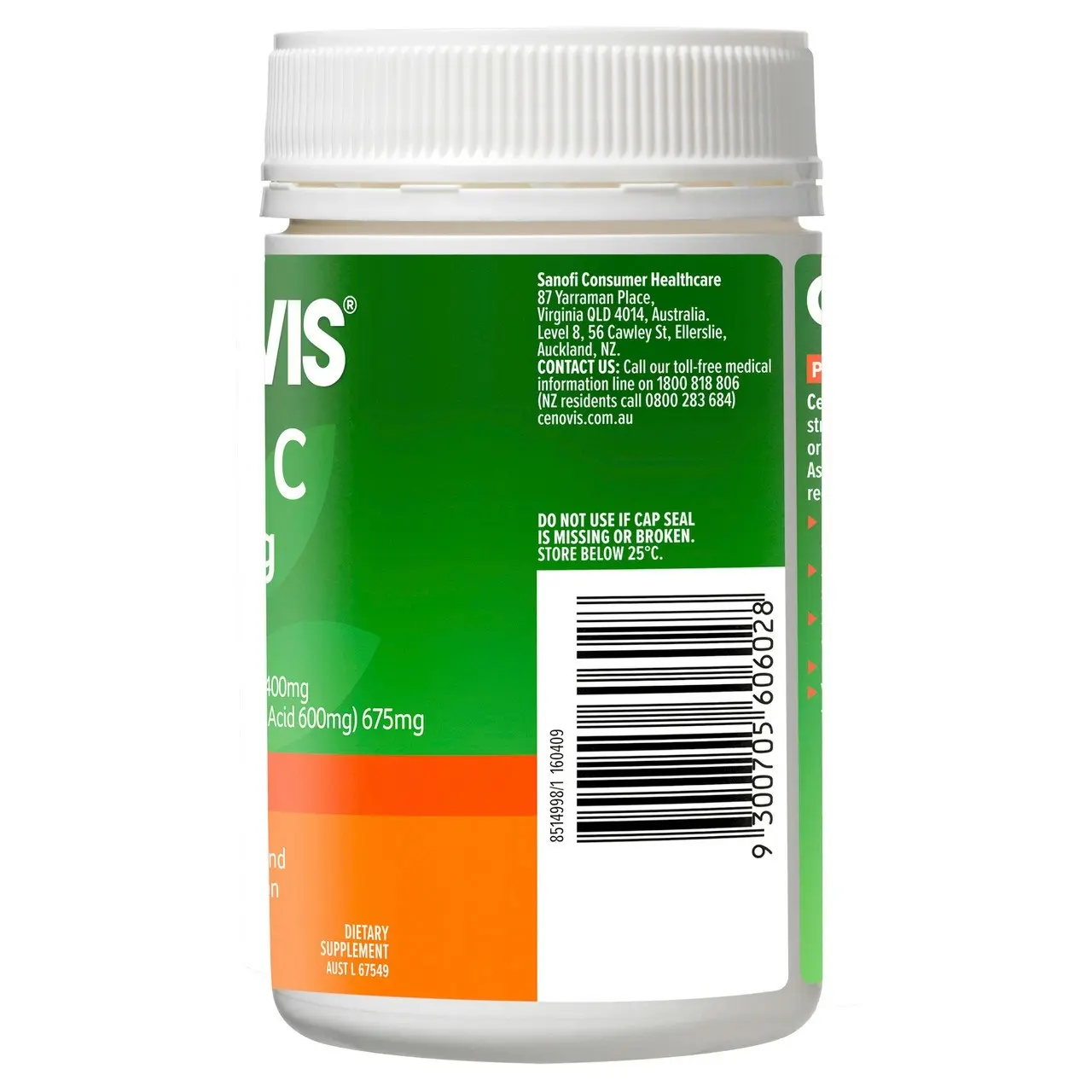 Cenovis Chewable Mega C Orange 1000mg