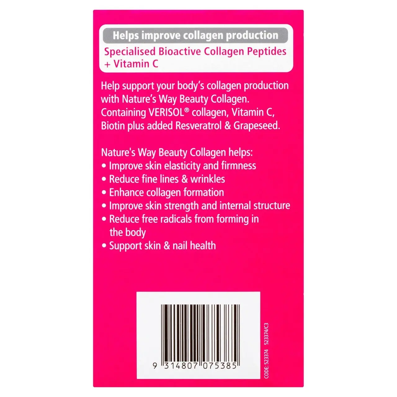 Nature's Way Beauty Collagen 120 Tablets