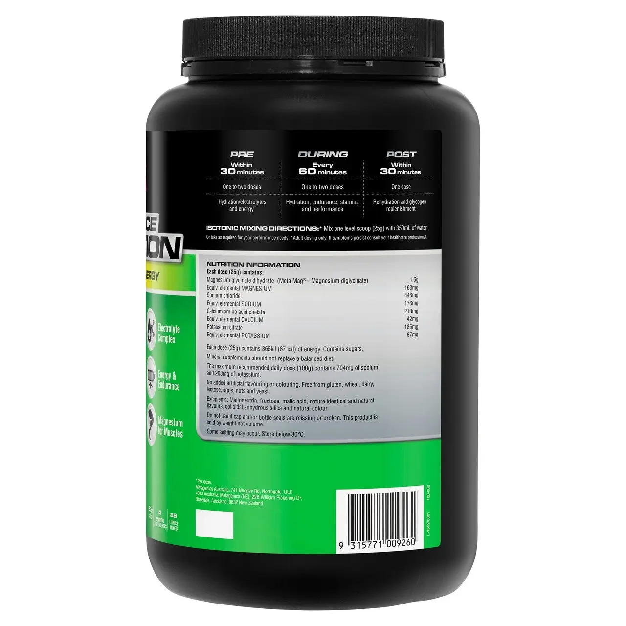 Endura Performance Hydration Lemon Lime 2kg