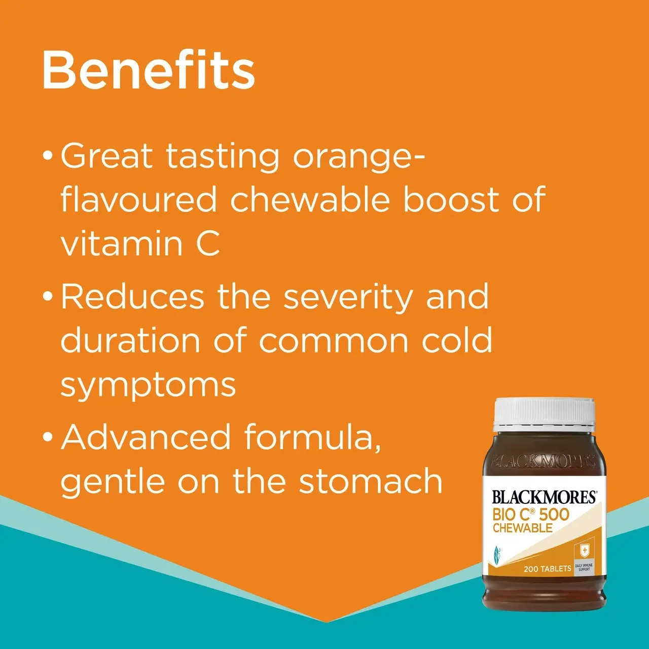 Blackmores Bio C 500 Chewable 200 Tablets