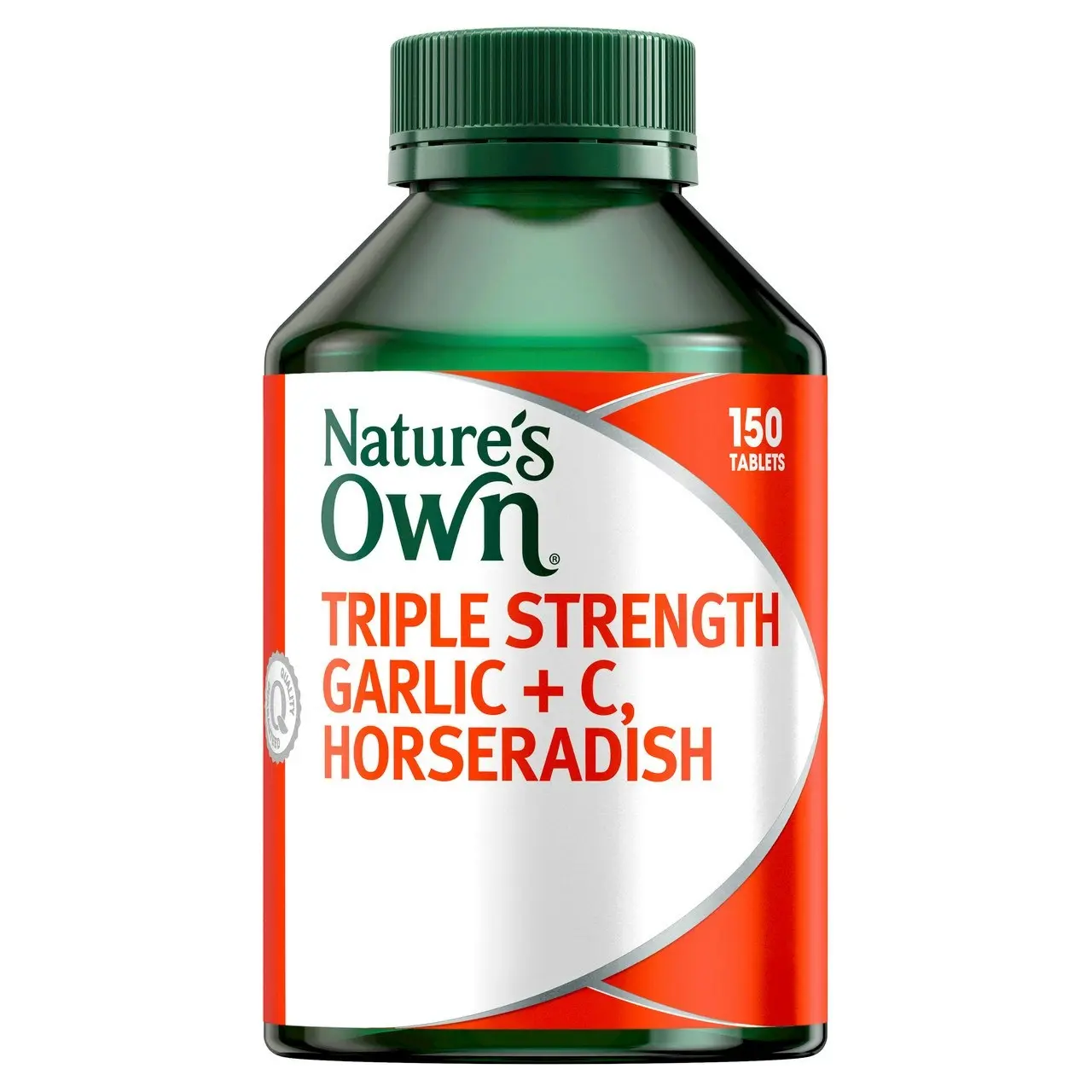 Nature's Own Triple Strength Garlic + C, Horseradish