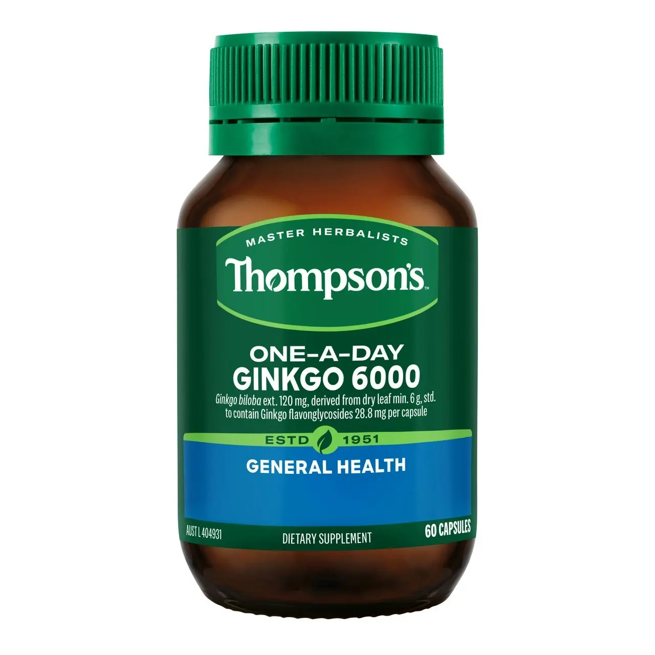 Thompson's One-a-Day Ginkgo 6000 60 Capsules