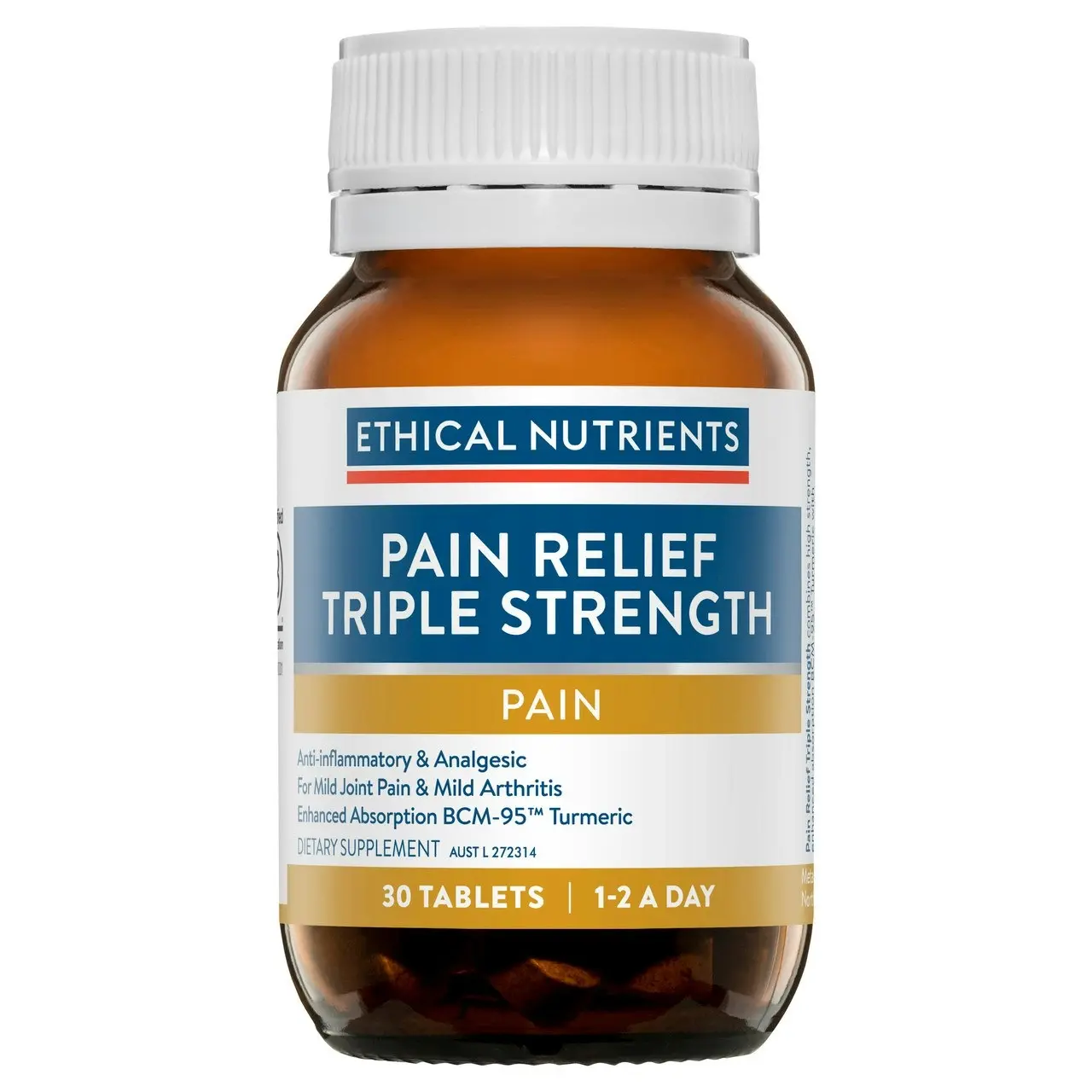 Ethical Nutrients Pain Relief Triple Strength with Turmeric 30 Tablets