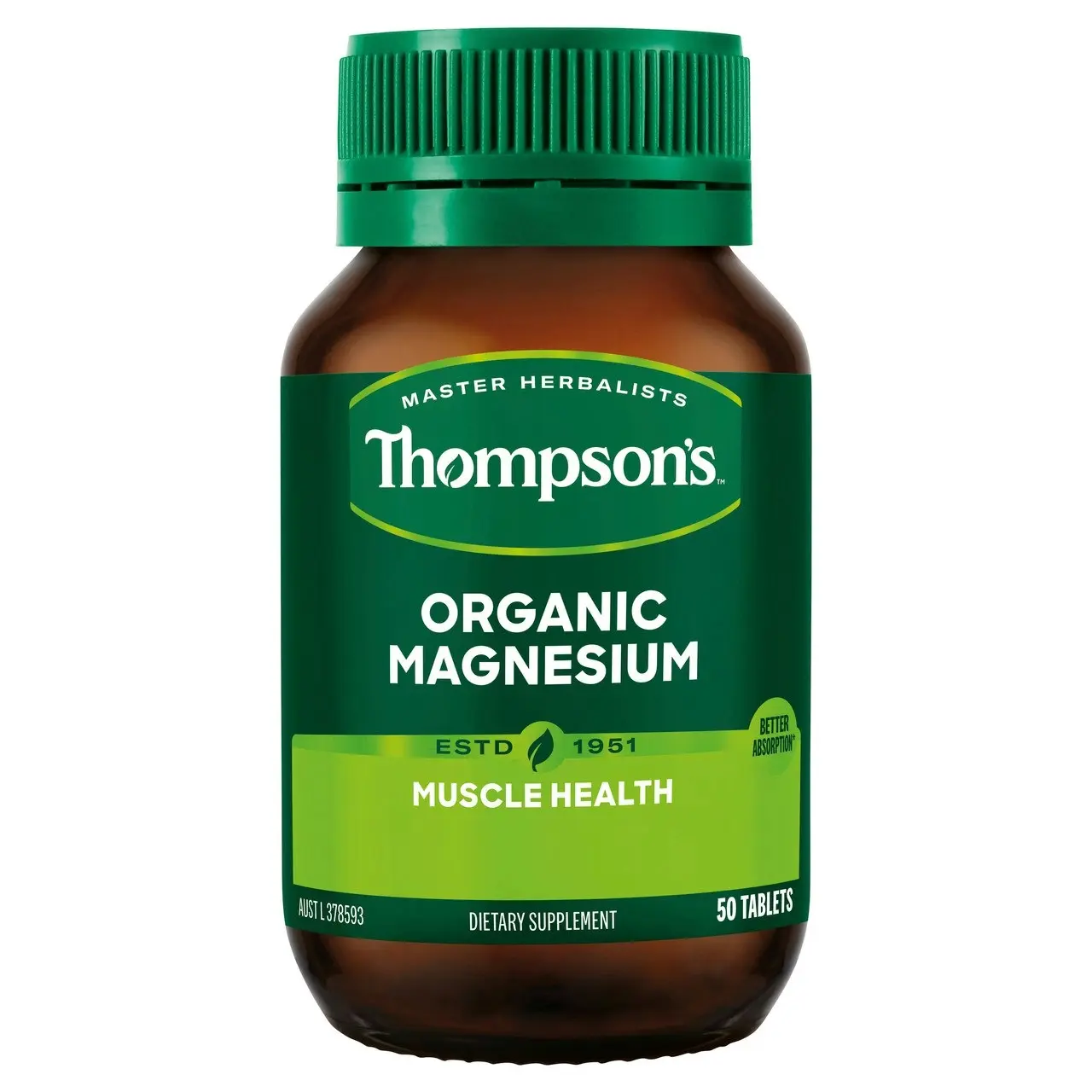 Thompson's Organic Magnesium 50 Tablets