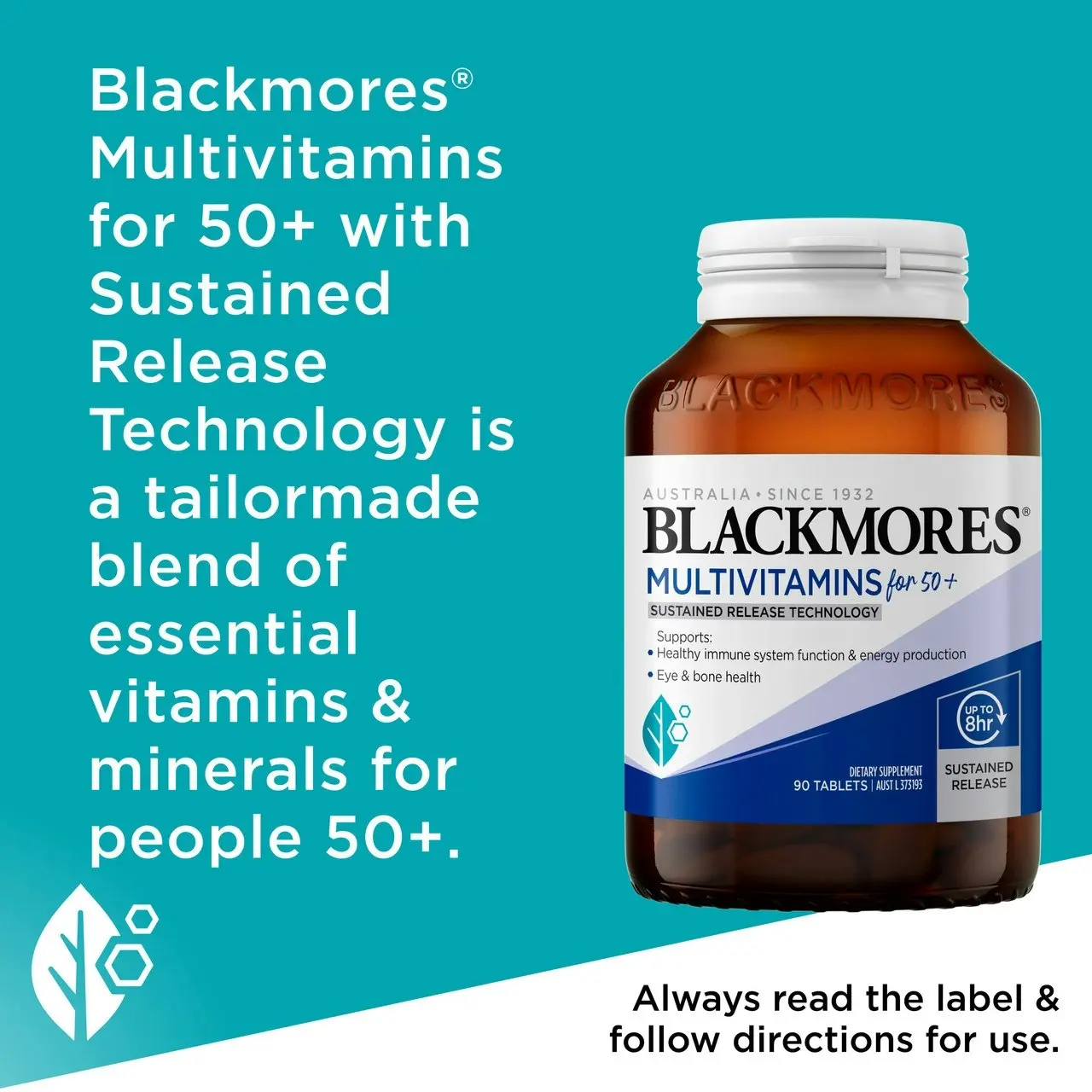 Blackmores Multivitamins for 50+ 90 Tablets