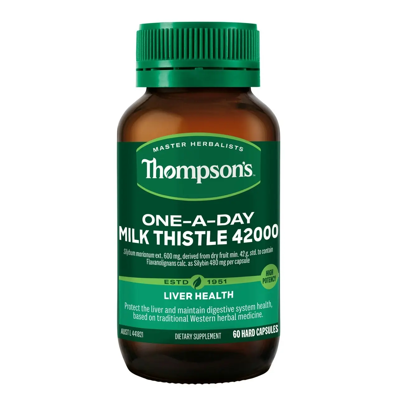 Thompson's One-a-day Milk Thistle 42000 60 Capsules