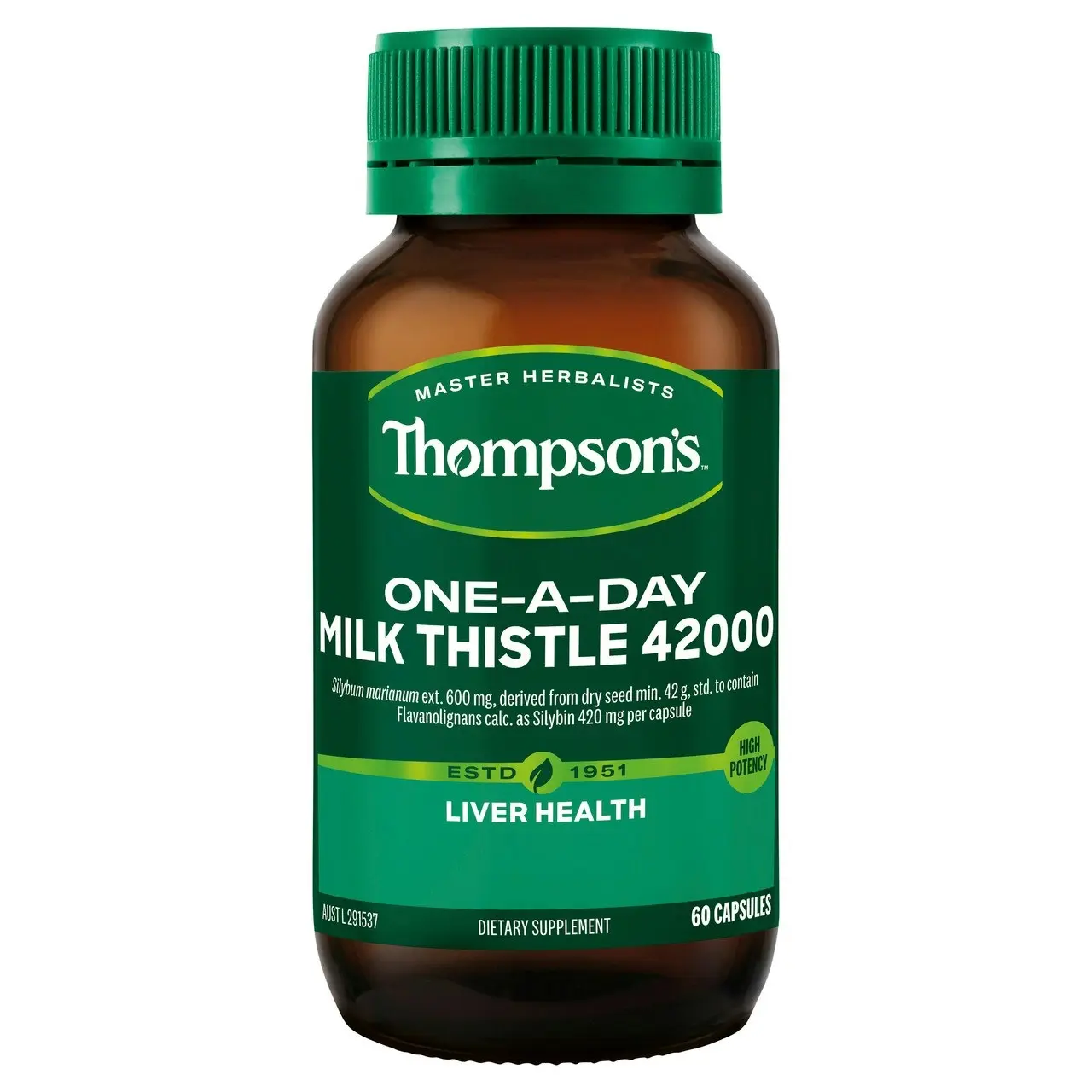 Thompson's One-a-day Milk Thistle 42000 60 Capsules