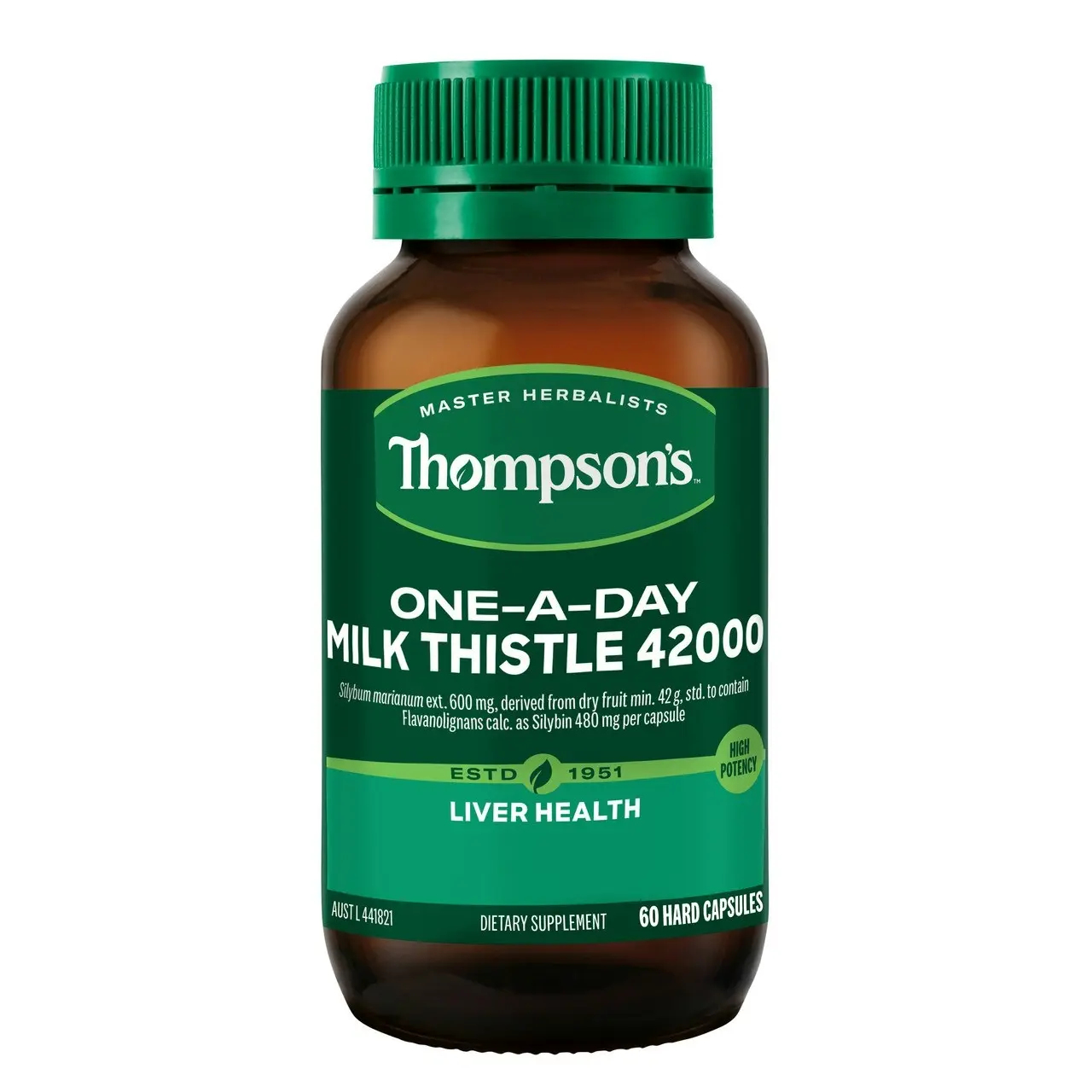 Thompson's One-a-day Milk Thistle 42000 60 Capsules