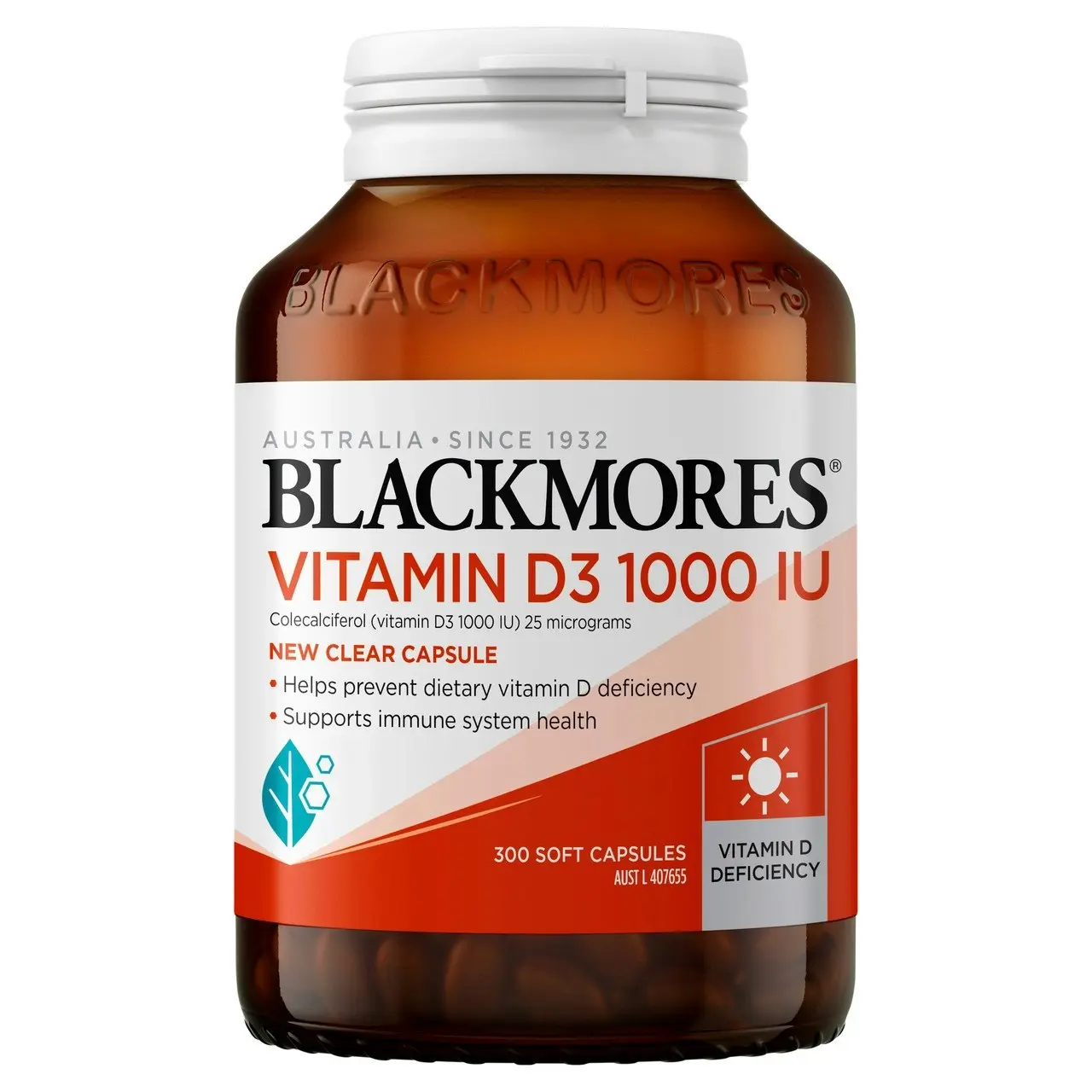 Blackmores Vitamin D3 1000 IU 300 Soft Capsules