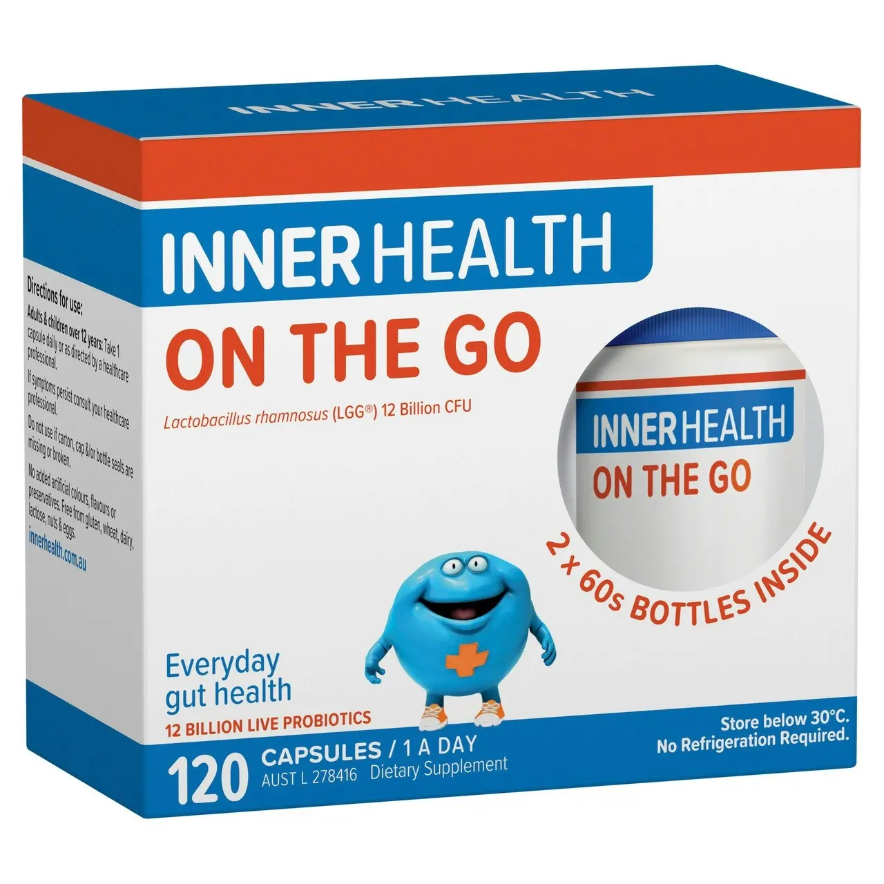 Inner Health On the Go Probiotic 120 Capsules