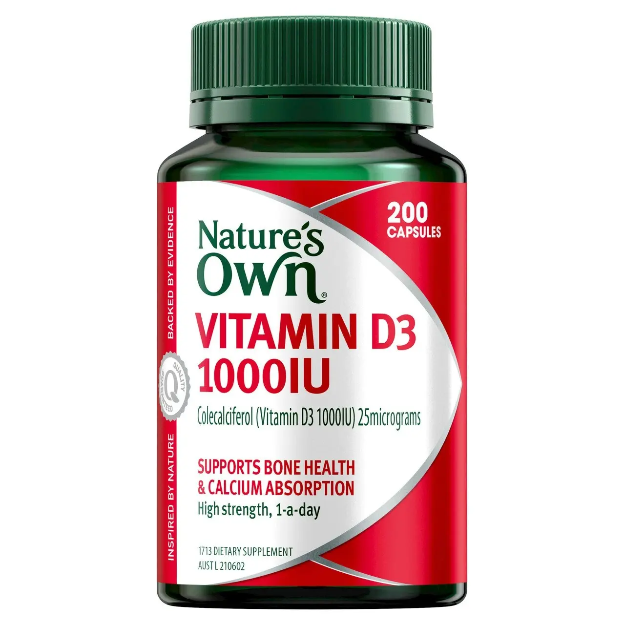 Nature's Own Vitamin D3 1000IU