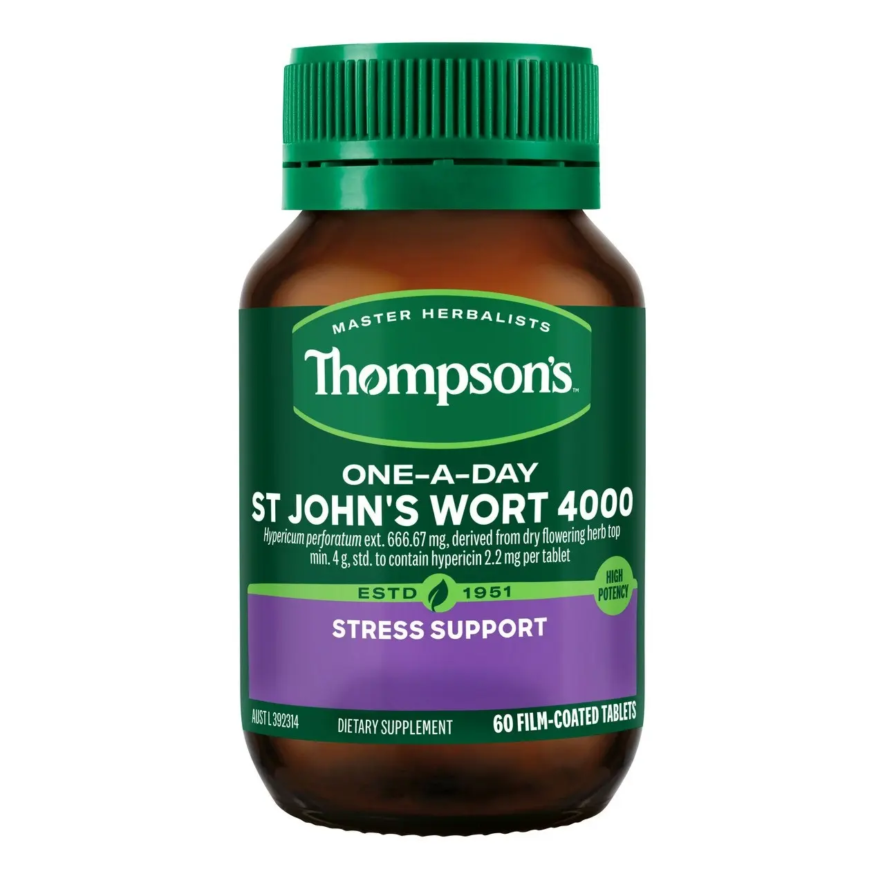 Thompson's One-A-Day St John's Wort 4000 60 Tablets