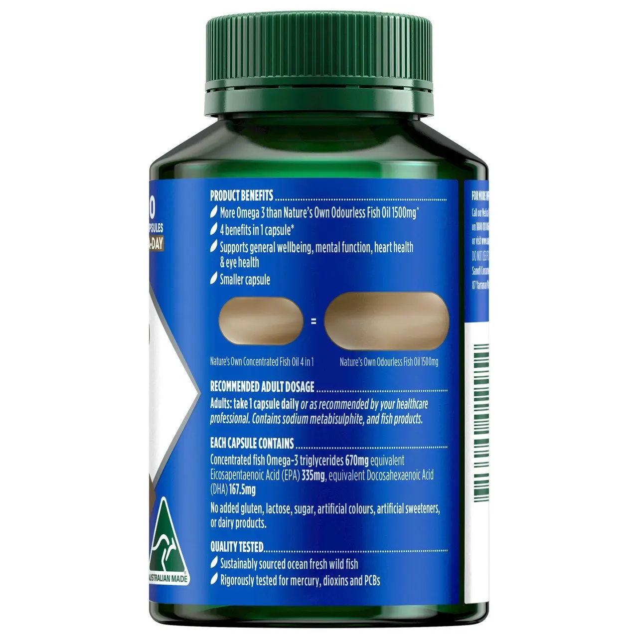 Nature's Own 4 in 1 Concentrated Fish Oil