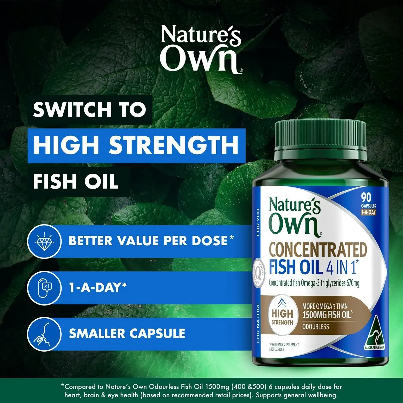 Nature's Own 4 in 1 Concentrated Fish Oil