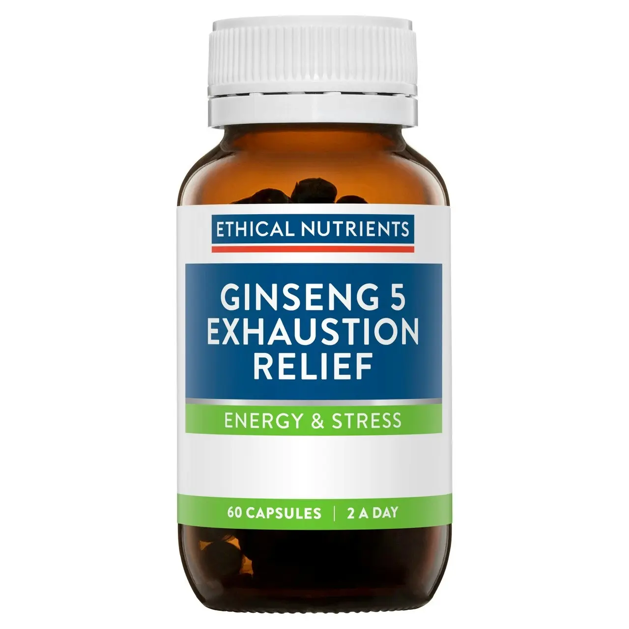 Ethical Nutrients Ginseng 5 Exhaustion Relief 60 Capsules