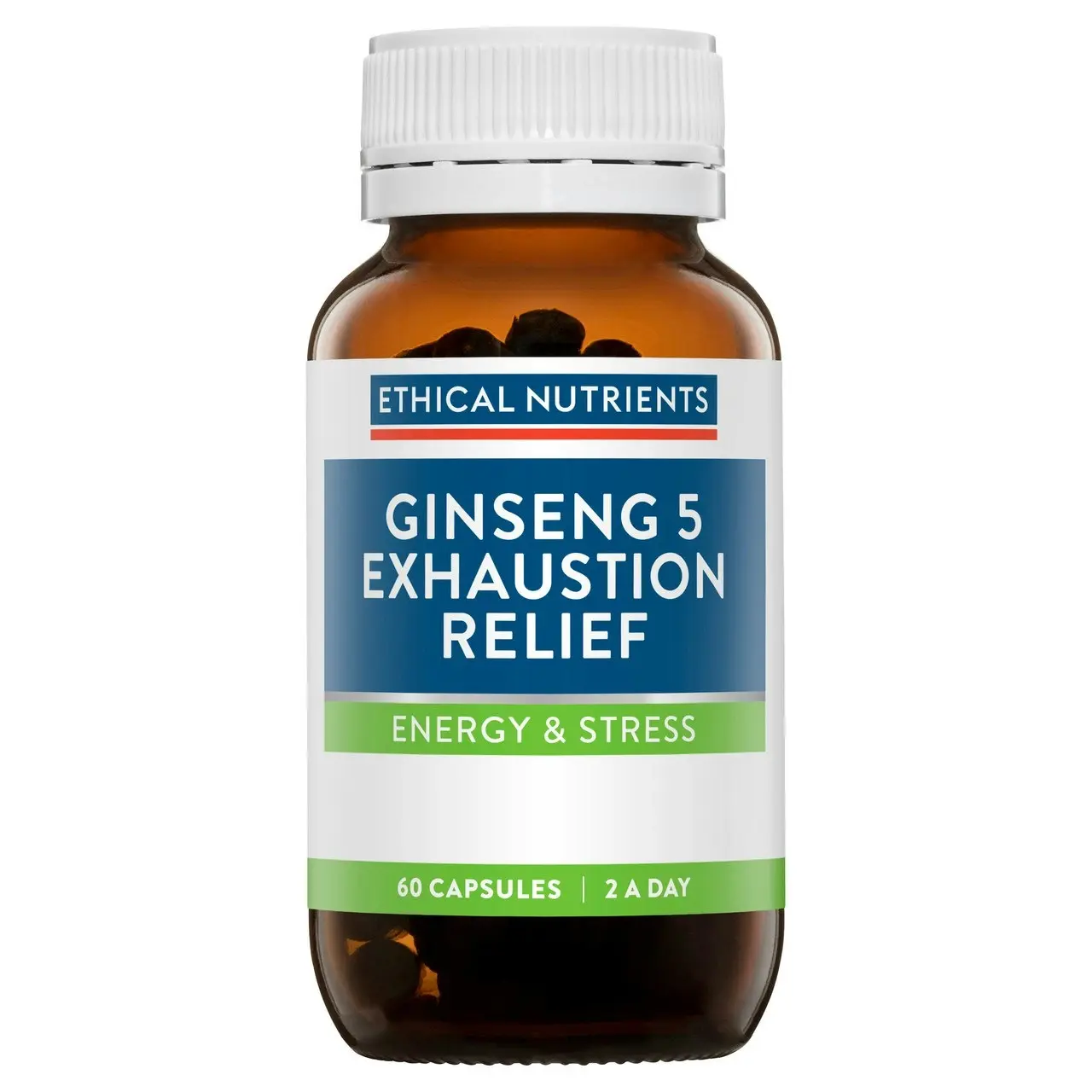 Ethical Nutrients Ginseng 5 Exhaustion Relief 60 Capsules